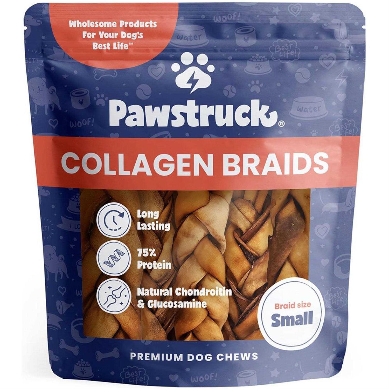 Pawstruck Natural Beef Collagen Braids for Dogs - Healthber