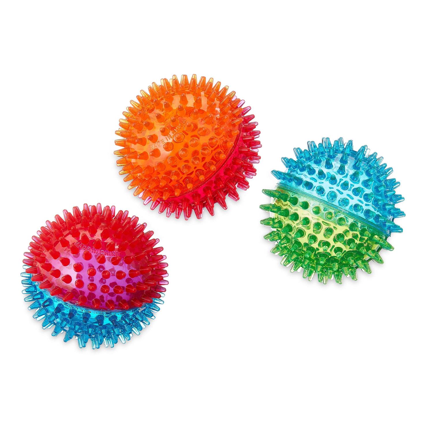 Vibrant Life Fetch Buddy Spiky Ball Dog Toy - Healthber