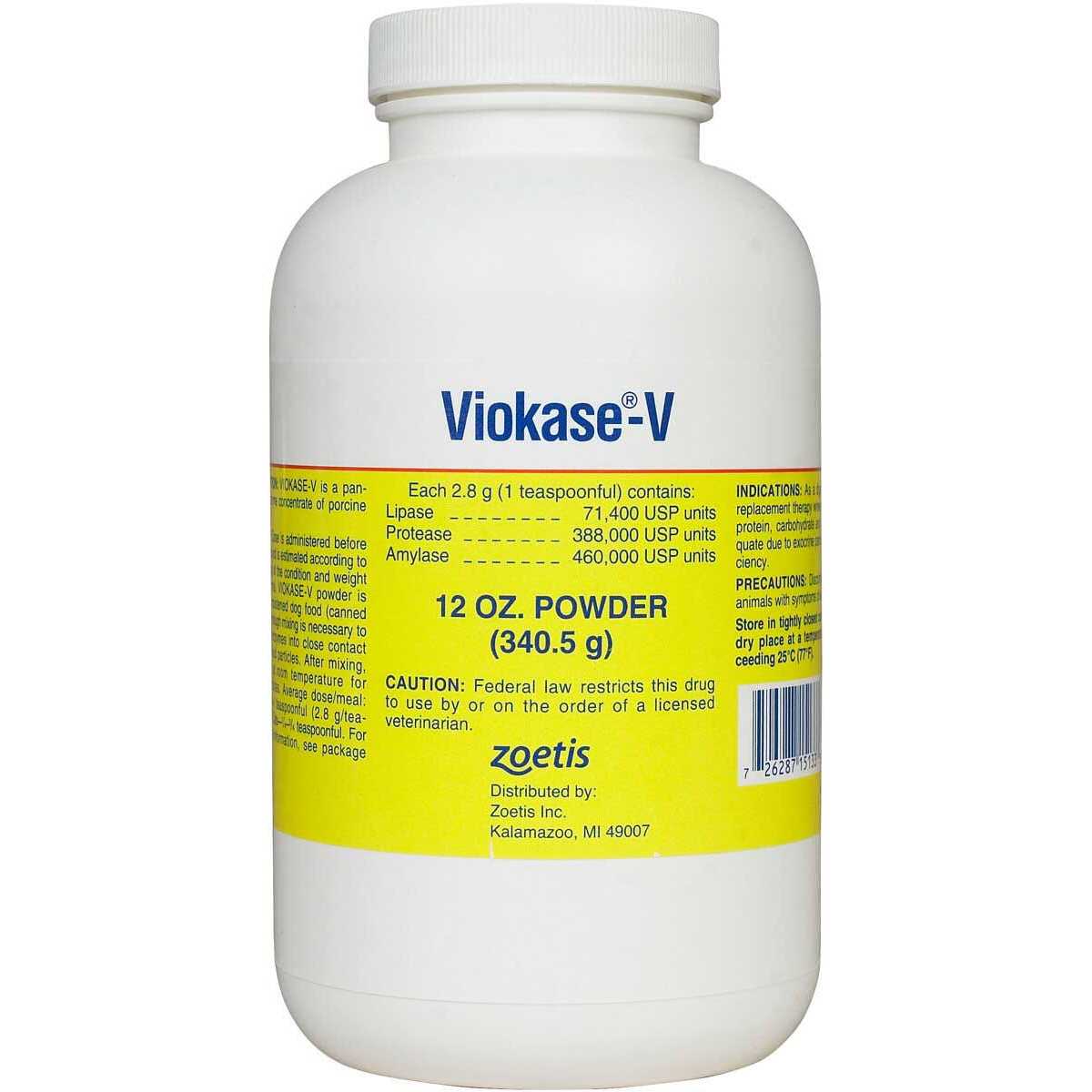 Viokase-V Powder for Dogs & Cats - Healthber