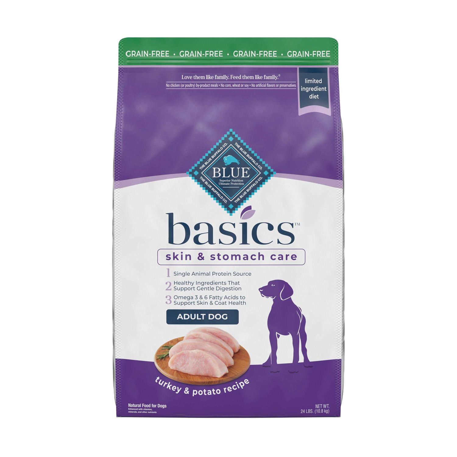 Blue Buffalo Basics Adult Turkey Potato Dry Dog Food - Healthber