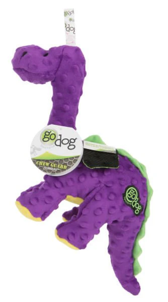 Dinos Purple Bruto Brontosaurus Dog Toy - Healthber