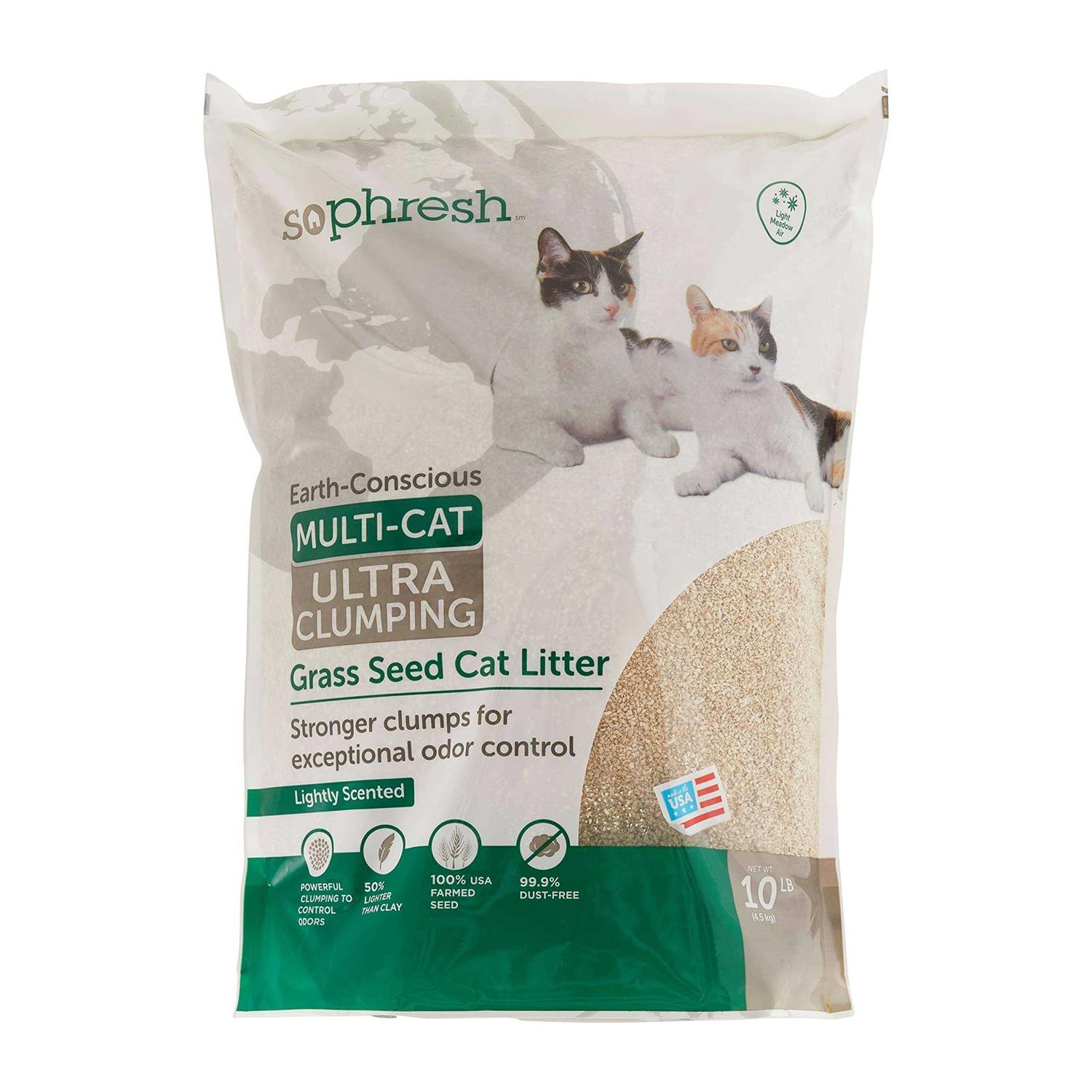 So Phresh Extreme Clumping Scented Grass Seed Cat Litter - Healthber