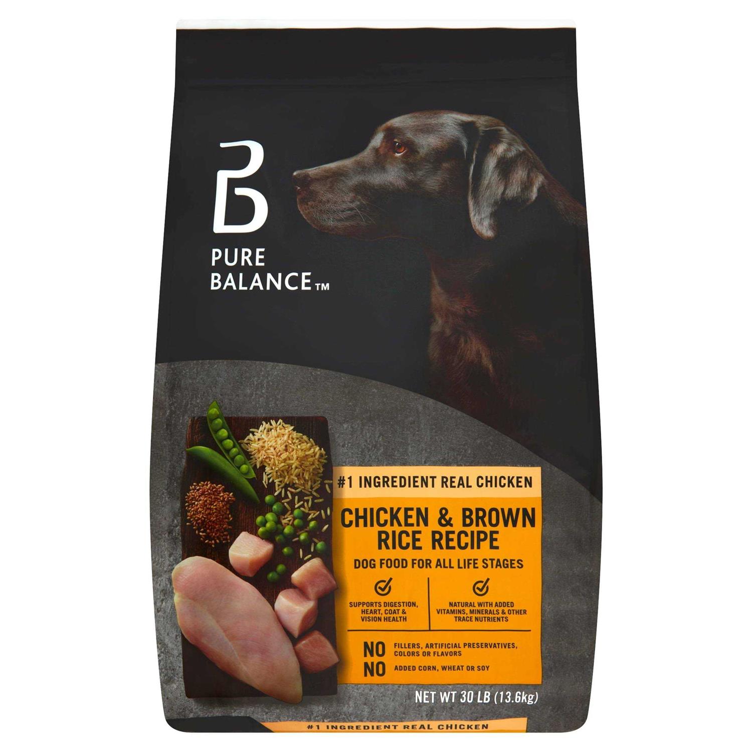 Pure Balance Chicken and Brown Rice Recipe Dry Dog Food - Healthber