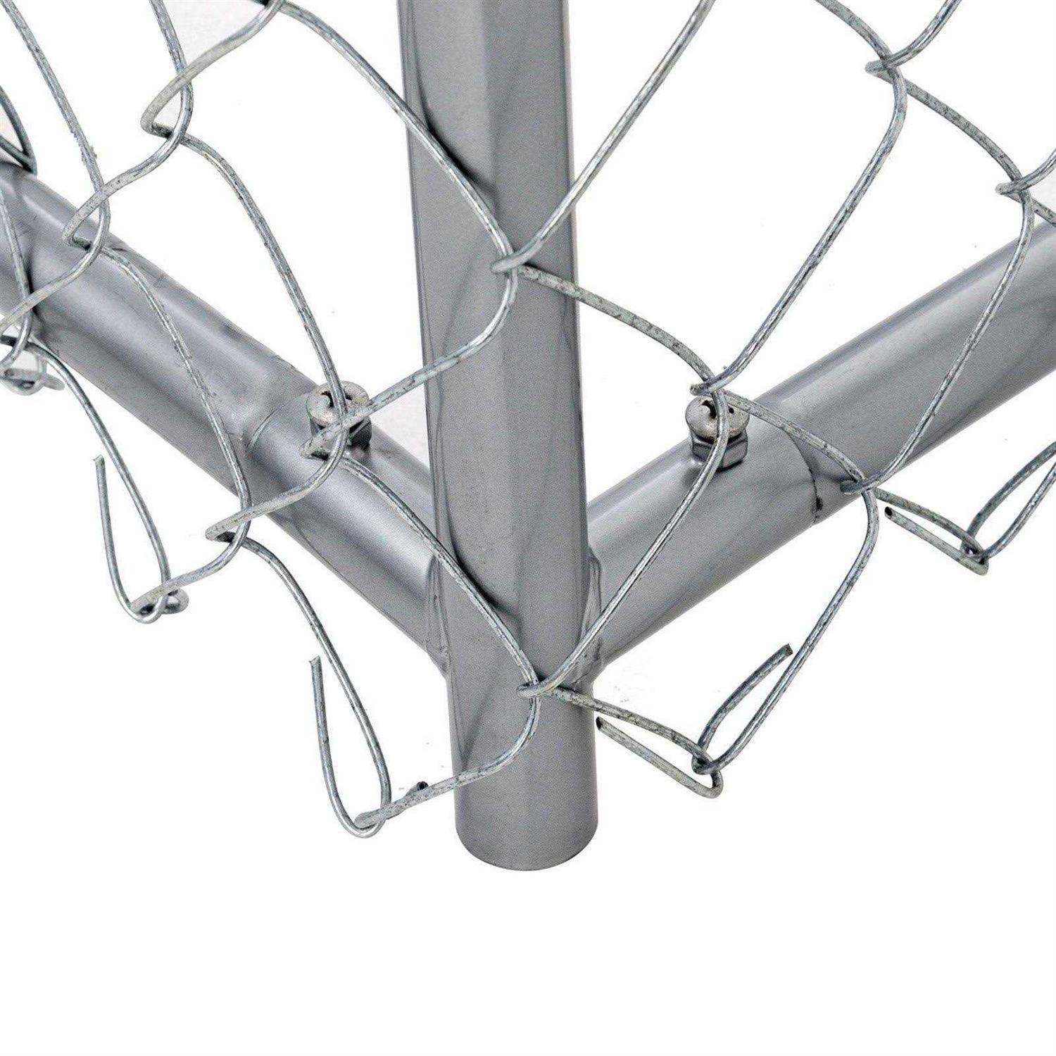 Lucky Dog Galvanized Chain Link Kennel - Healthber