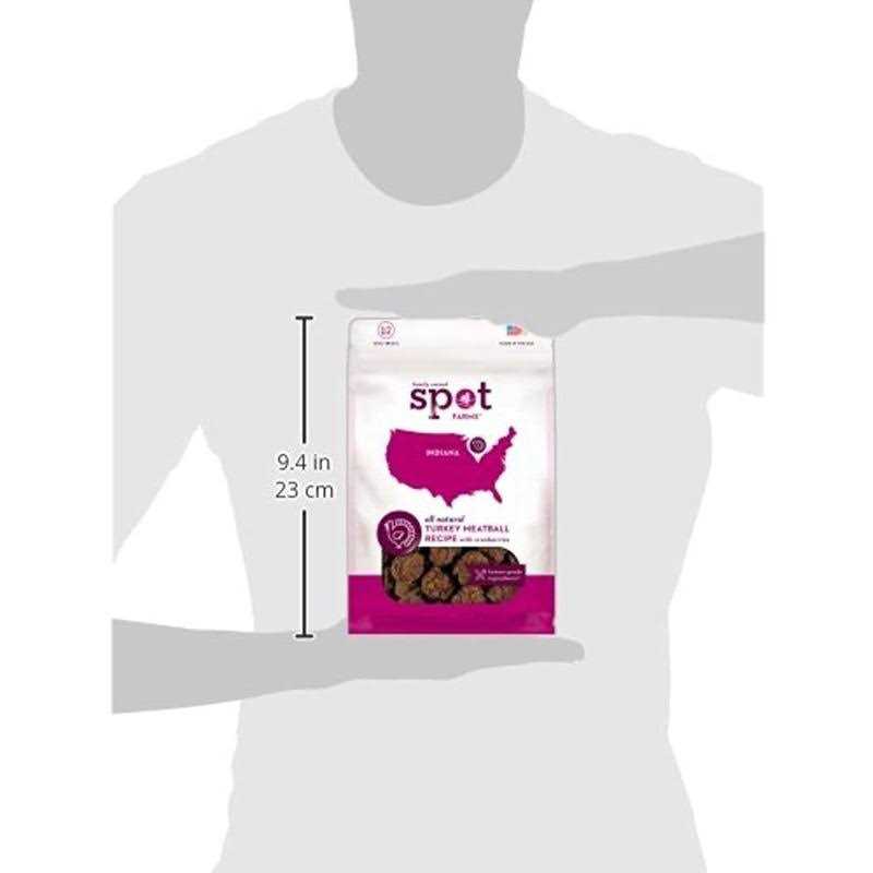Spot Farms Turkey Meatball Dog Treats with Cranberries - Healthber