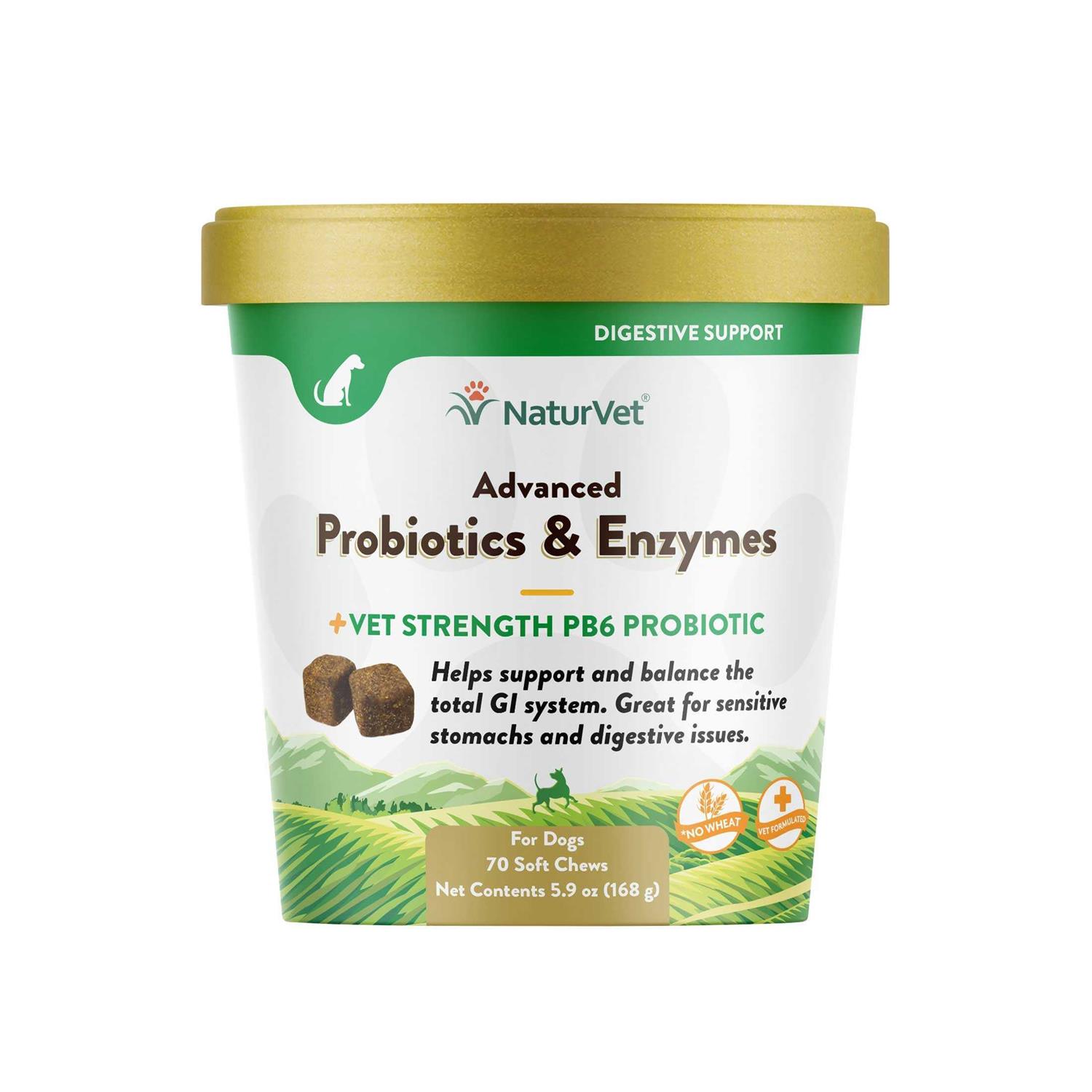 NaturVet Advanced Probiotics & Enzymes Soft Chews - Healthber
