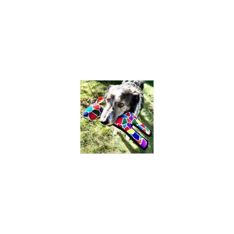 KONG Multicolor Ripstop Giraffe Dog Toy - Healthber