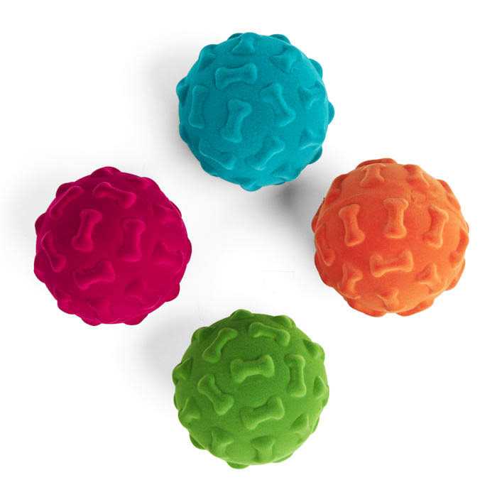Leaps & Bounds Flocked Foam Dog Toy - Healthber