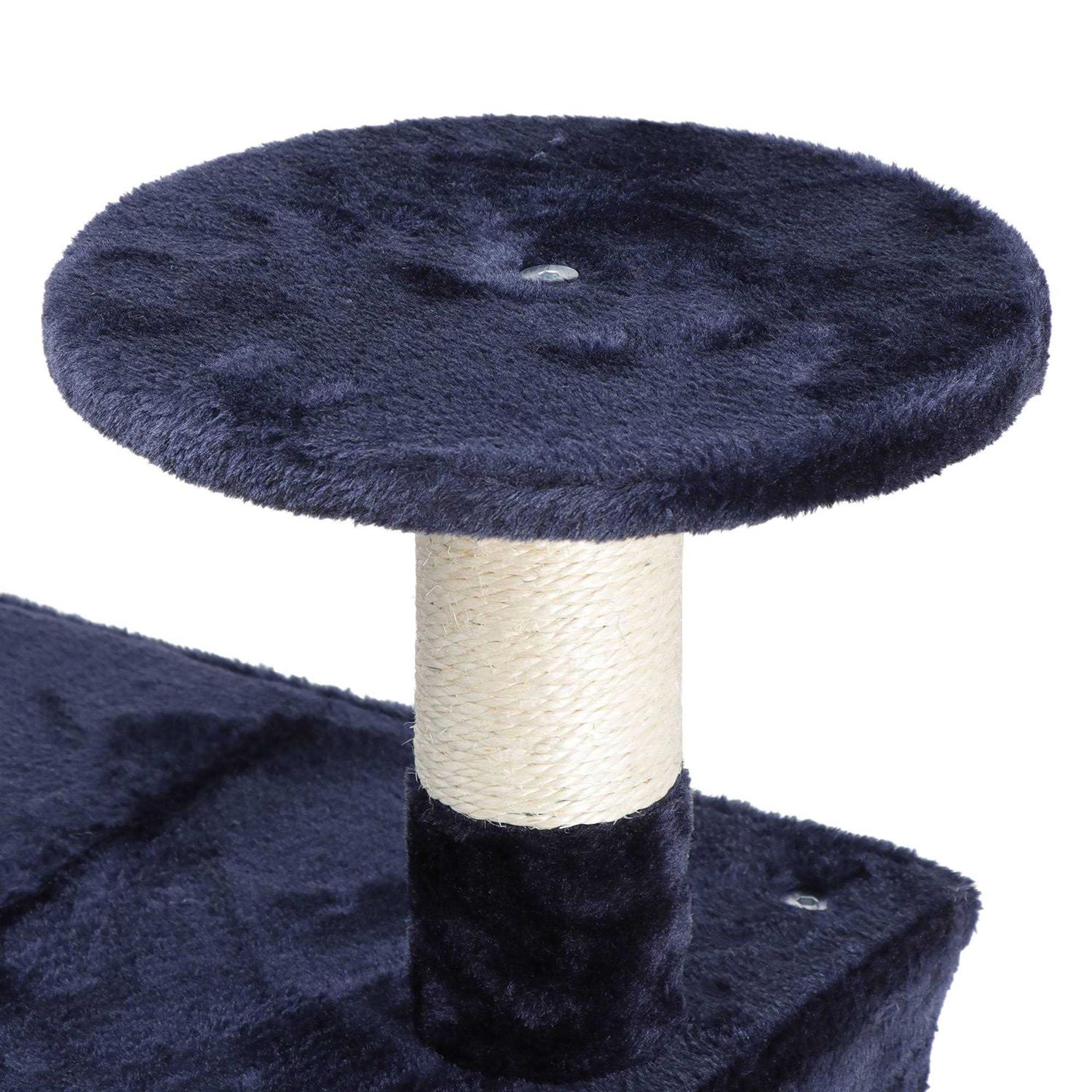 ZENY 53 Cat Tree Multi-Levels Condos Scratching Post Tower Play House - Healthber