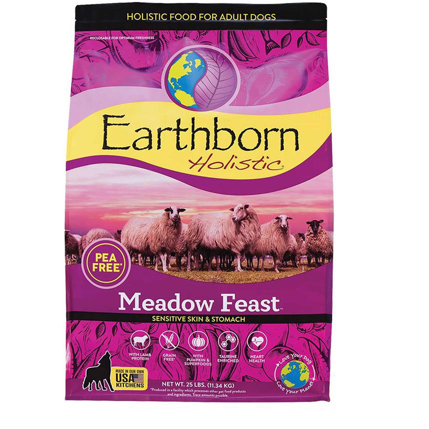 Earthborn Holistic Grain Free Meadow Feast Dog Food - Healthber