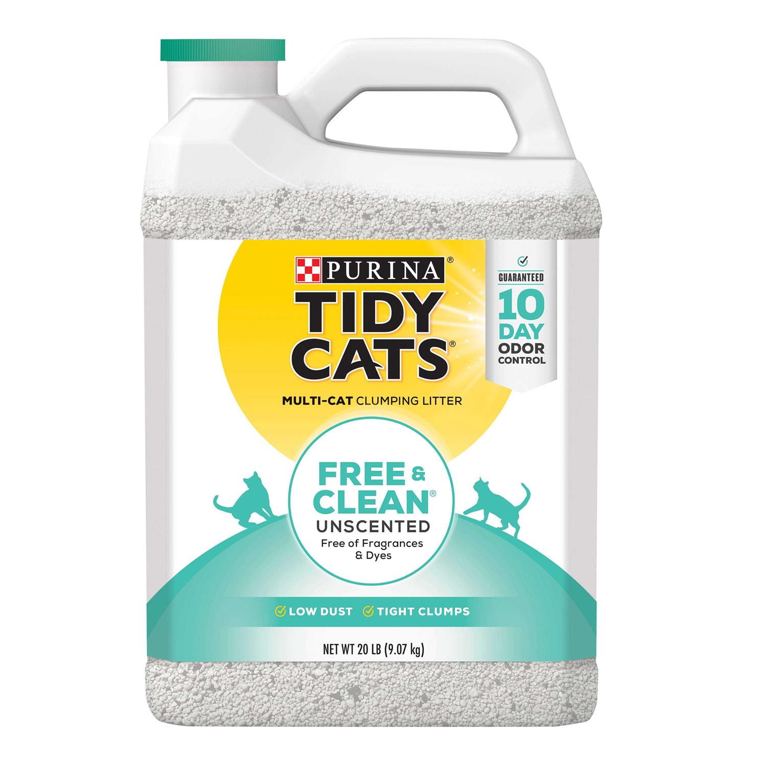 Purina Tidy Cats Free & Clean Clumping Cat Litter Unscented - Healthber