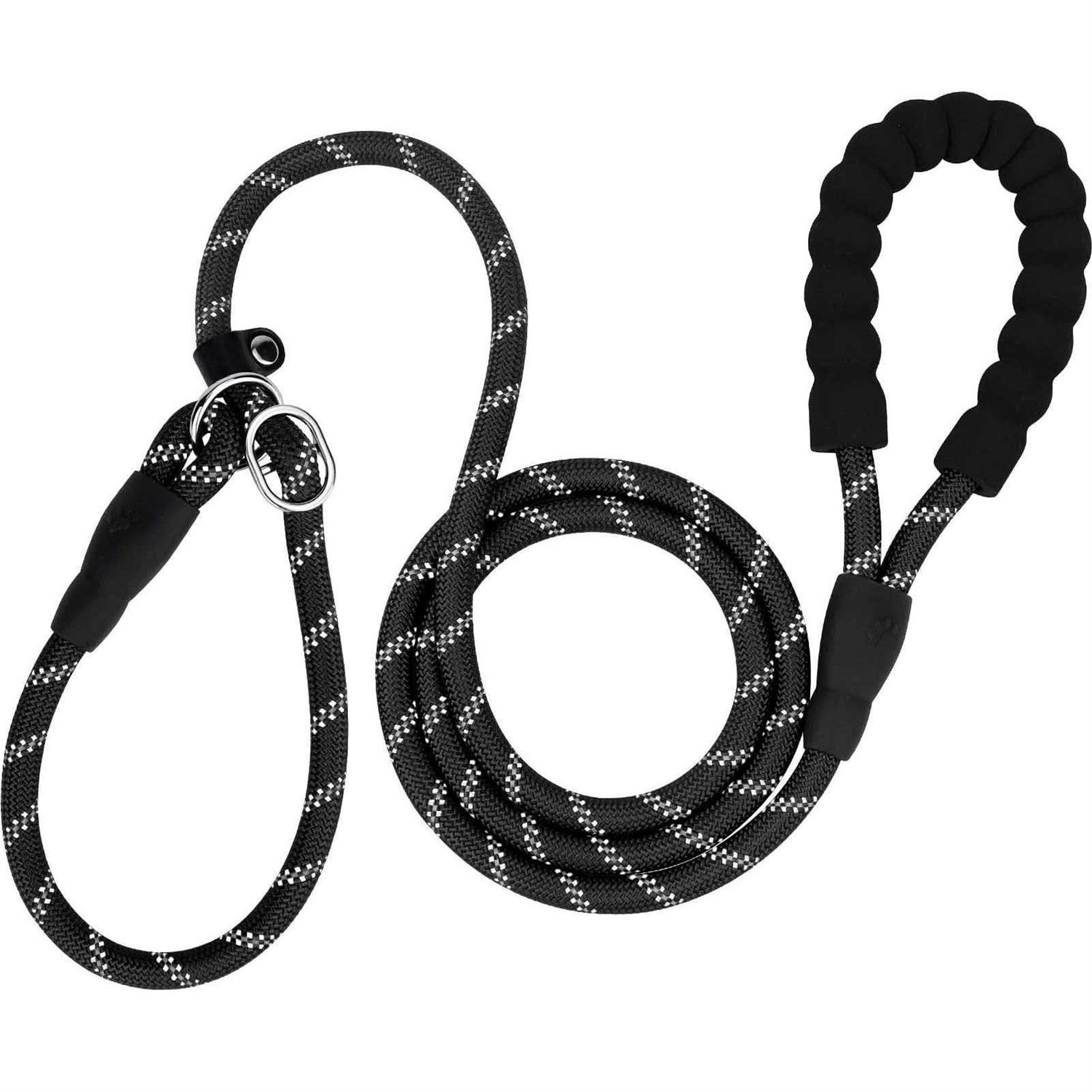 TagME 6 FT Slip Lead Dog Leash,12 colors,Reflective Strong Rope Slip Leash with Padded Handle,Durable No Pulling Pet Training Leash Dogs - Healthber