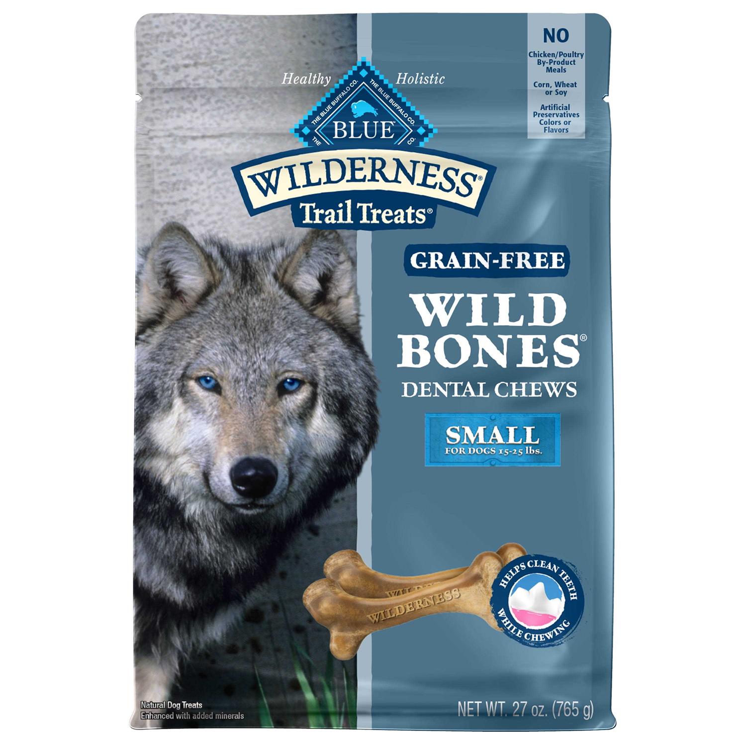 Blue Buffalo Wilderness Wild Bones Dental Dog Treats - Healthber