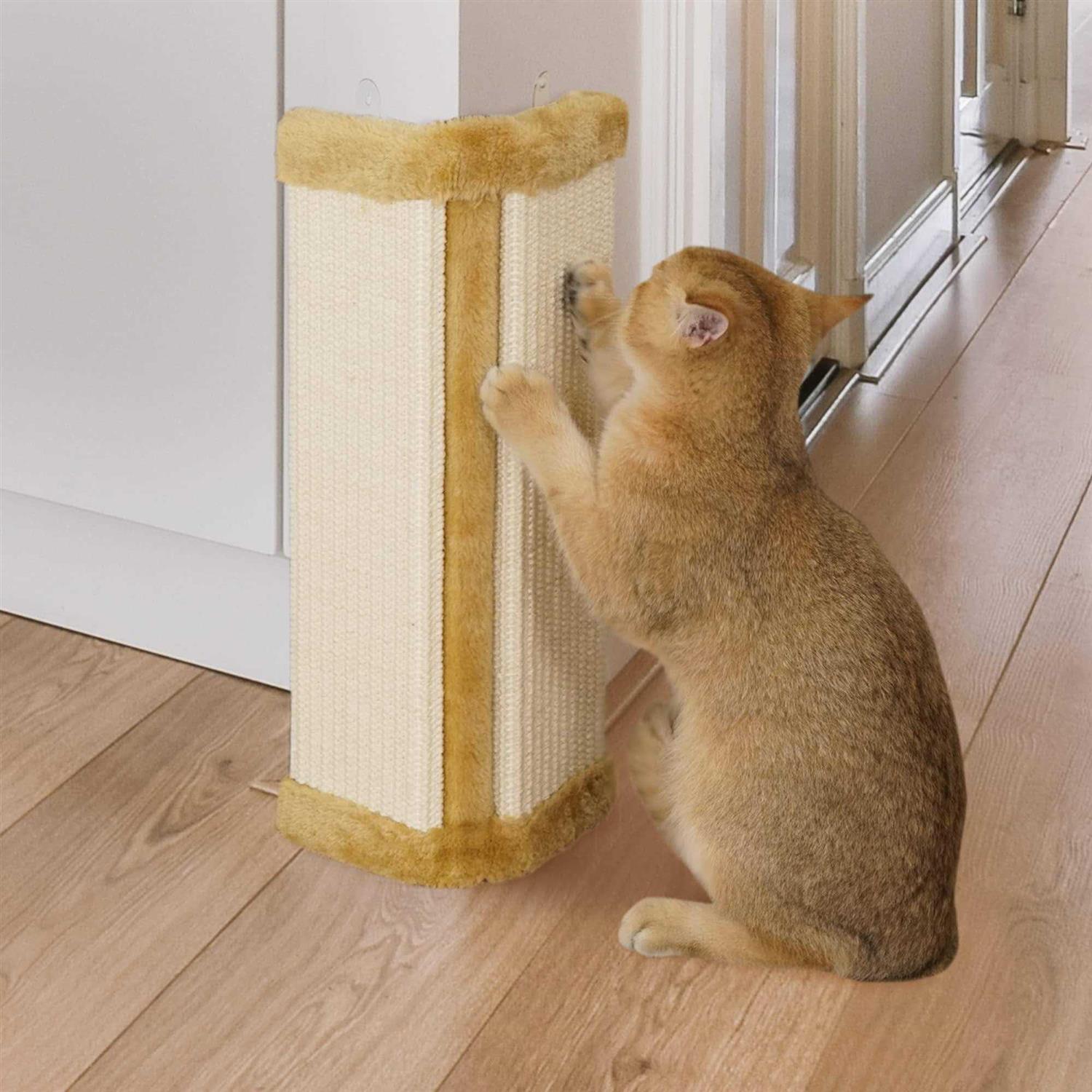 lahas cat wall corner scratcher furniture protector kittens scratch board sisal cat scratching pad wall mounted for indoor ca - Healthber