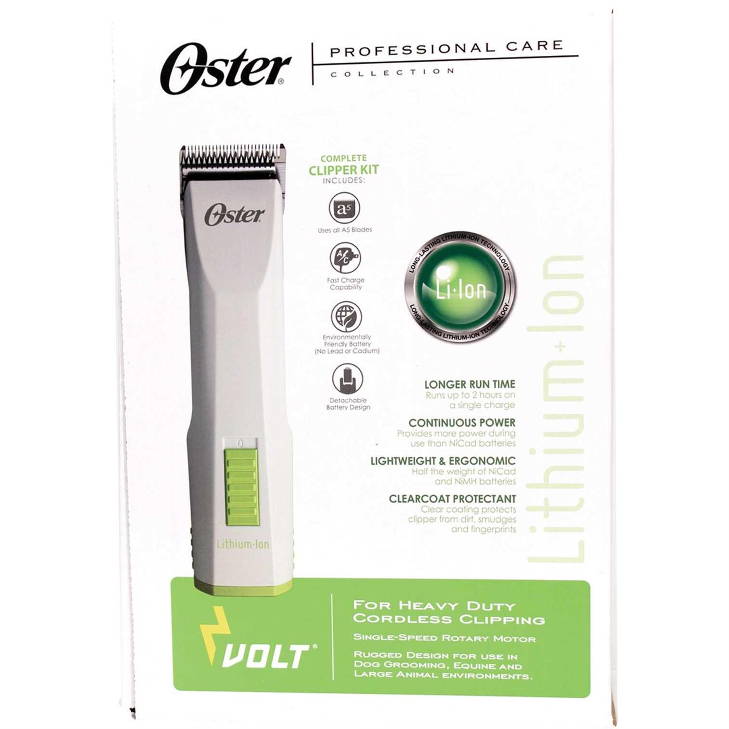 Oster Volt Lithium Ion Cordless Pet Hair Grooming Clipper - Healthber