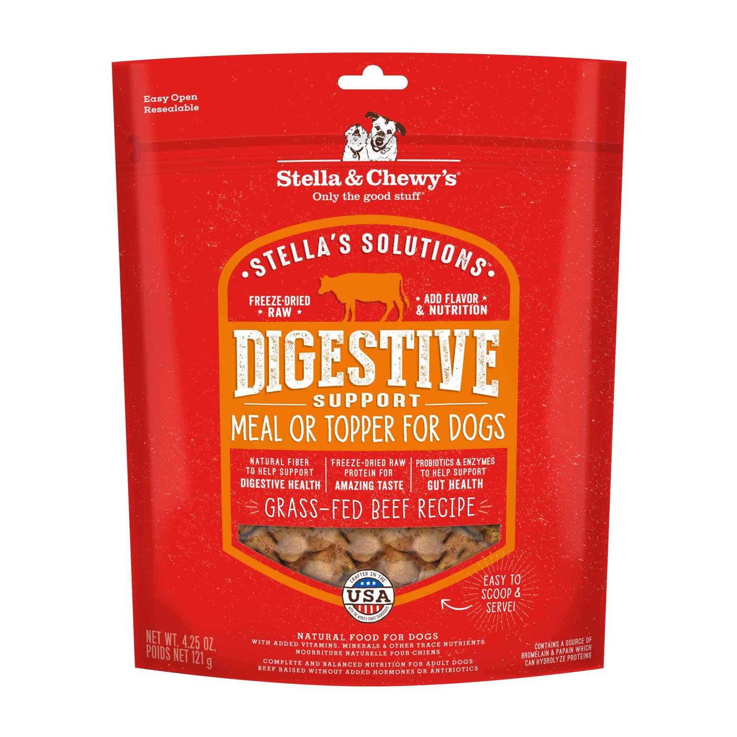 Stella & Chewy’s Solutions Digestive Boost Beef Freeze-Dried Dog Food - Healthber
