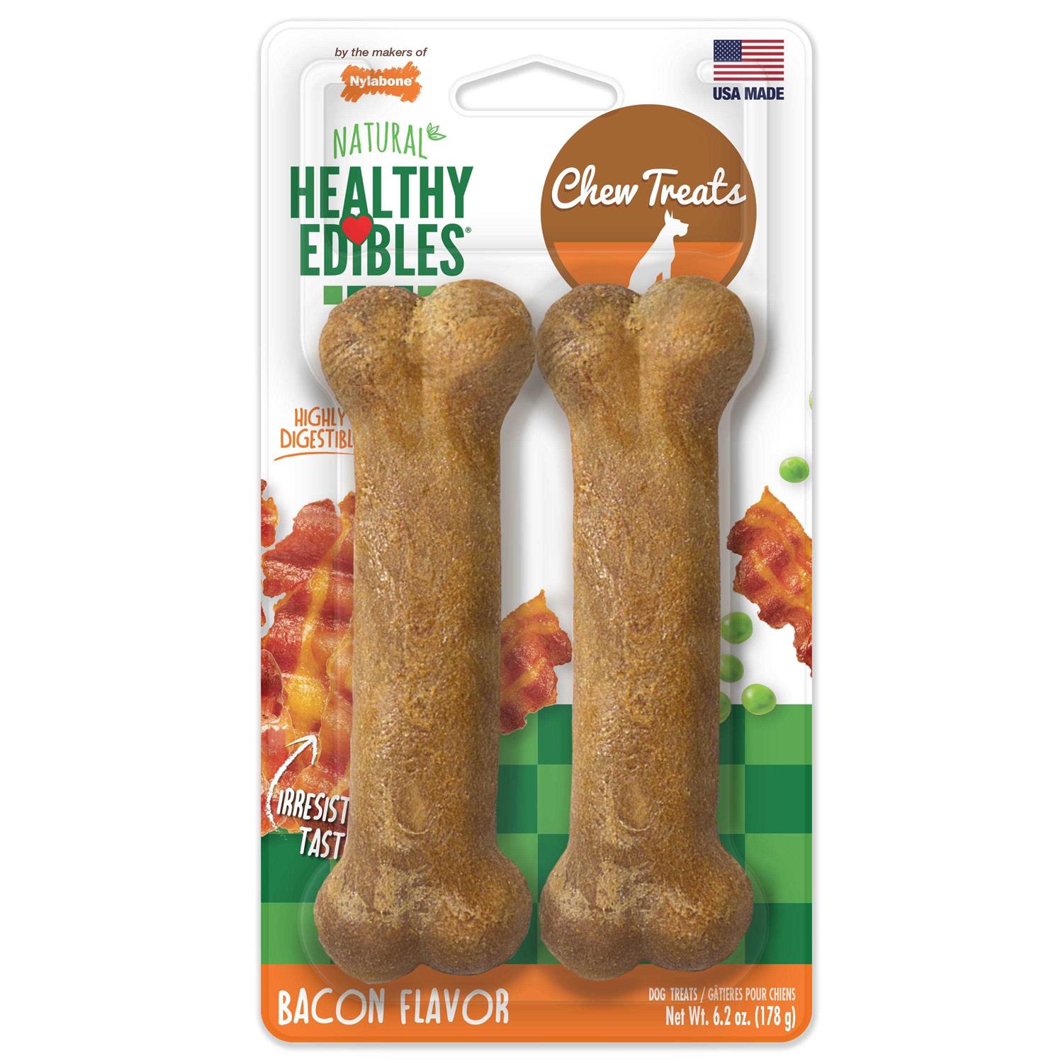 Nylabone Healthy Edibles Bacon Chew - Healthber