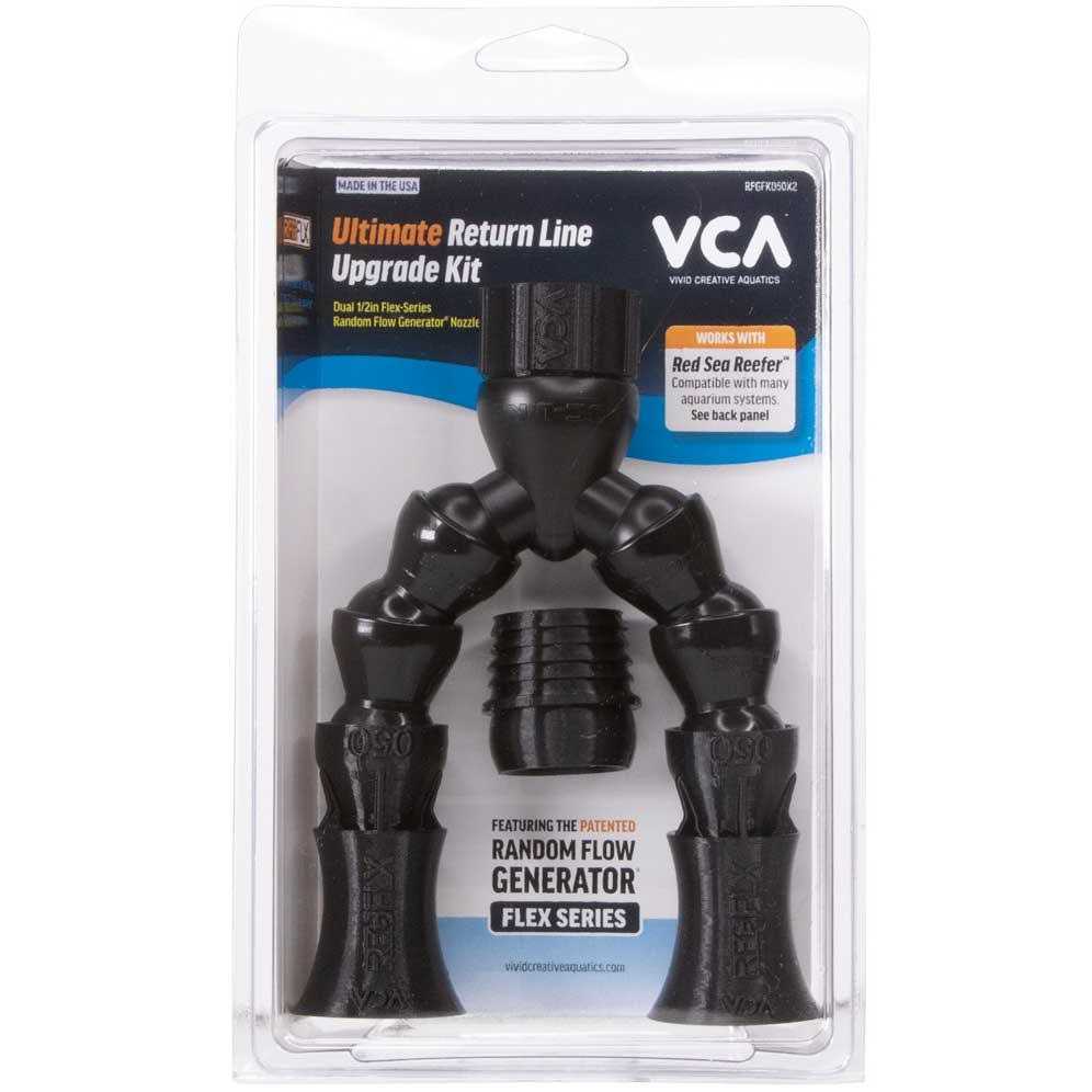 VCA Vivid Creative Flex Series Ultimate Return Line Upgrade Kit Dual 1/2 Flex-Series RFG Saltwater Aquarium - Healthber