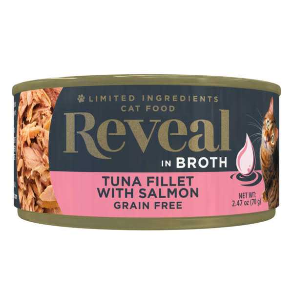 Reveal Grain Free Tuna Fillet Broth Wet Cat Food - Healthber