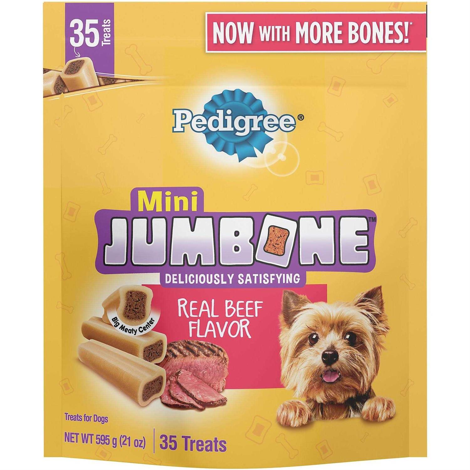Pedigree Jumbone Real Beef Flavor Mini Dog Treats - Healthber