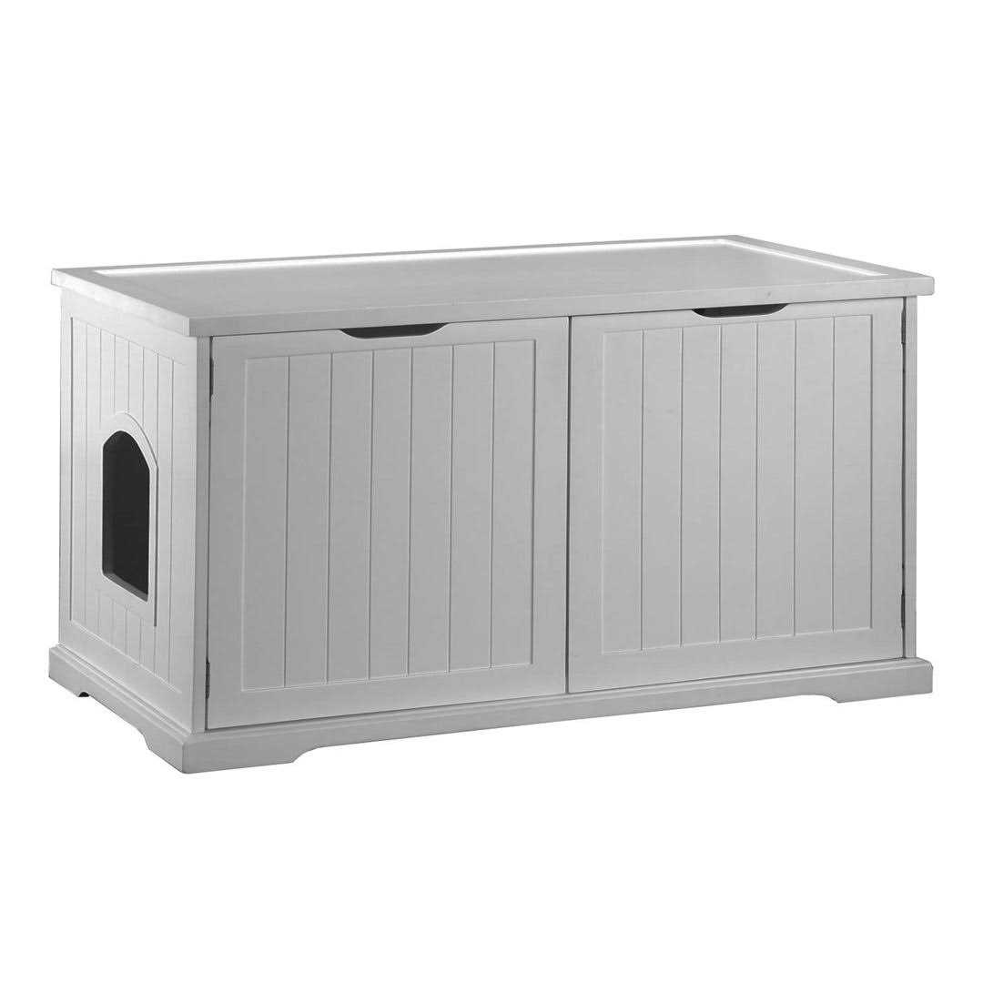 Merry Products Cat Washroom Bench in White - Healthber