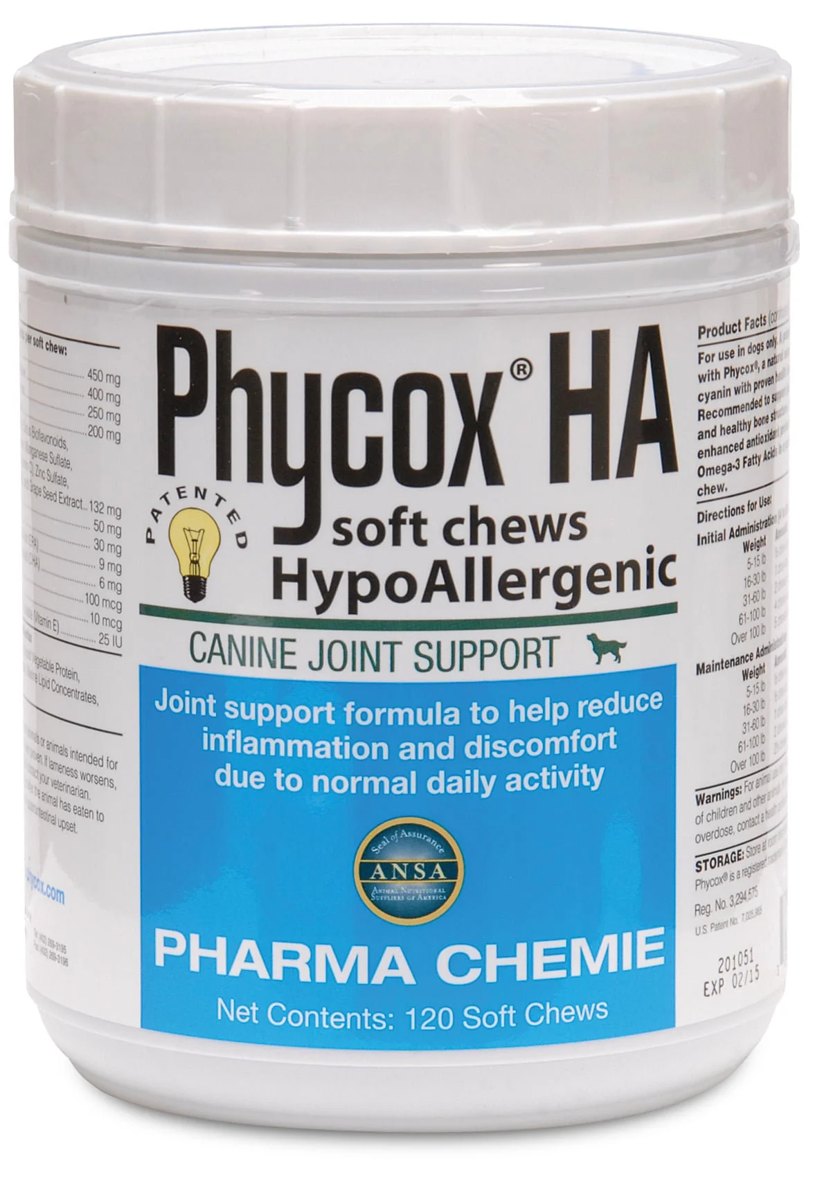 Phycox HA (HypoAllergenic) Soft Chews, 120 ct - Healthber