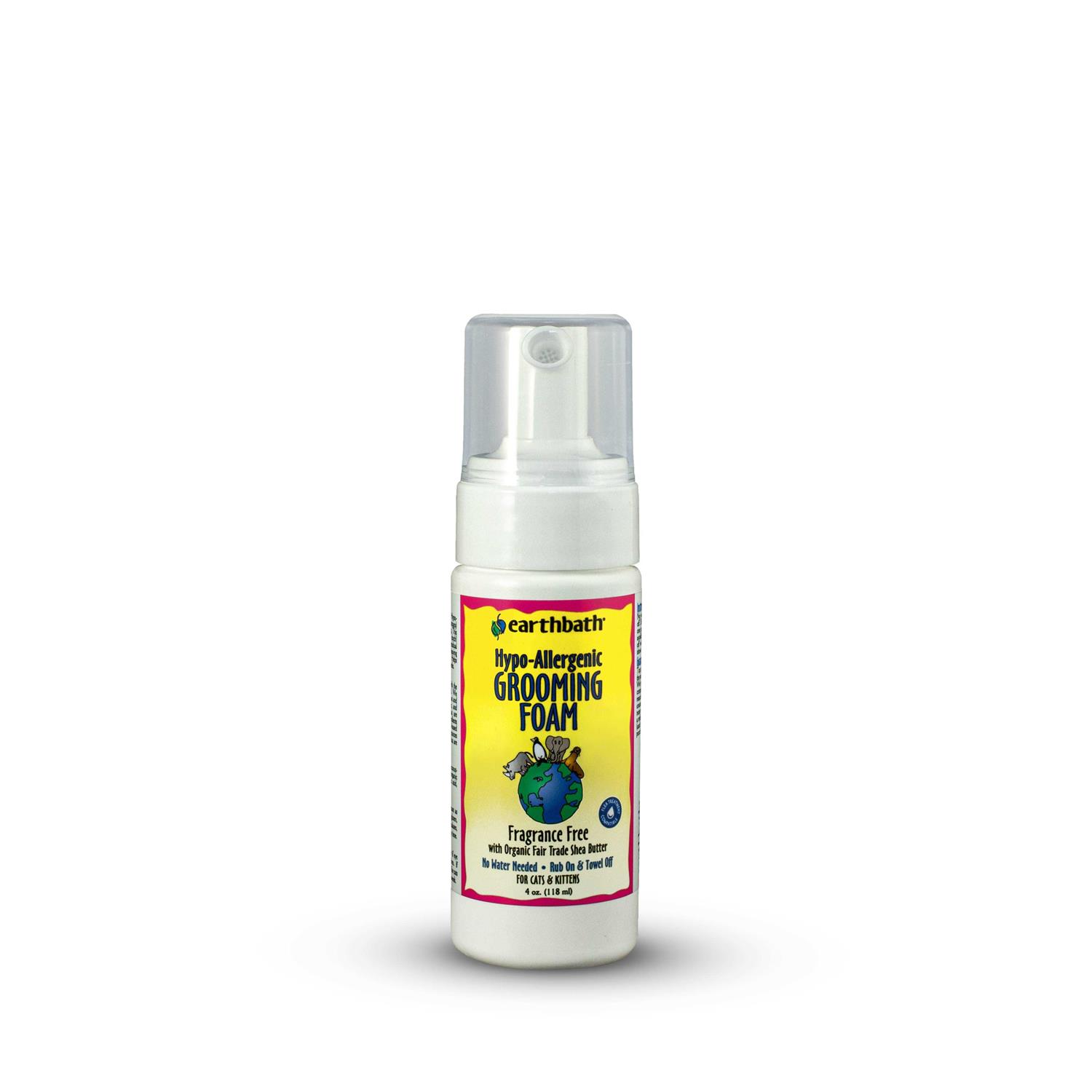 Earthbath Hypo-Allergenic Cat Grooming Foam - Healthber
