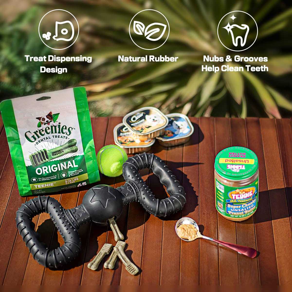 BiteKing Natural Rubber Dog Toys for Large Aggressive Chewers - Healthber