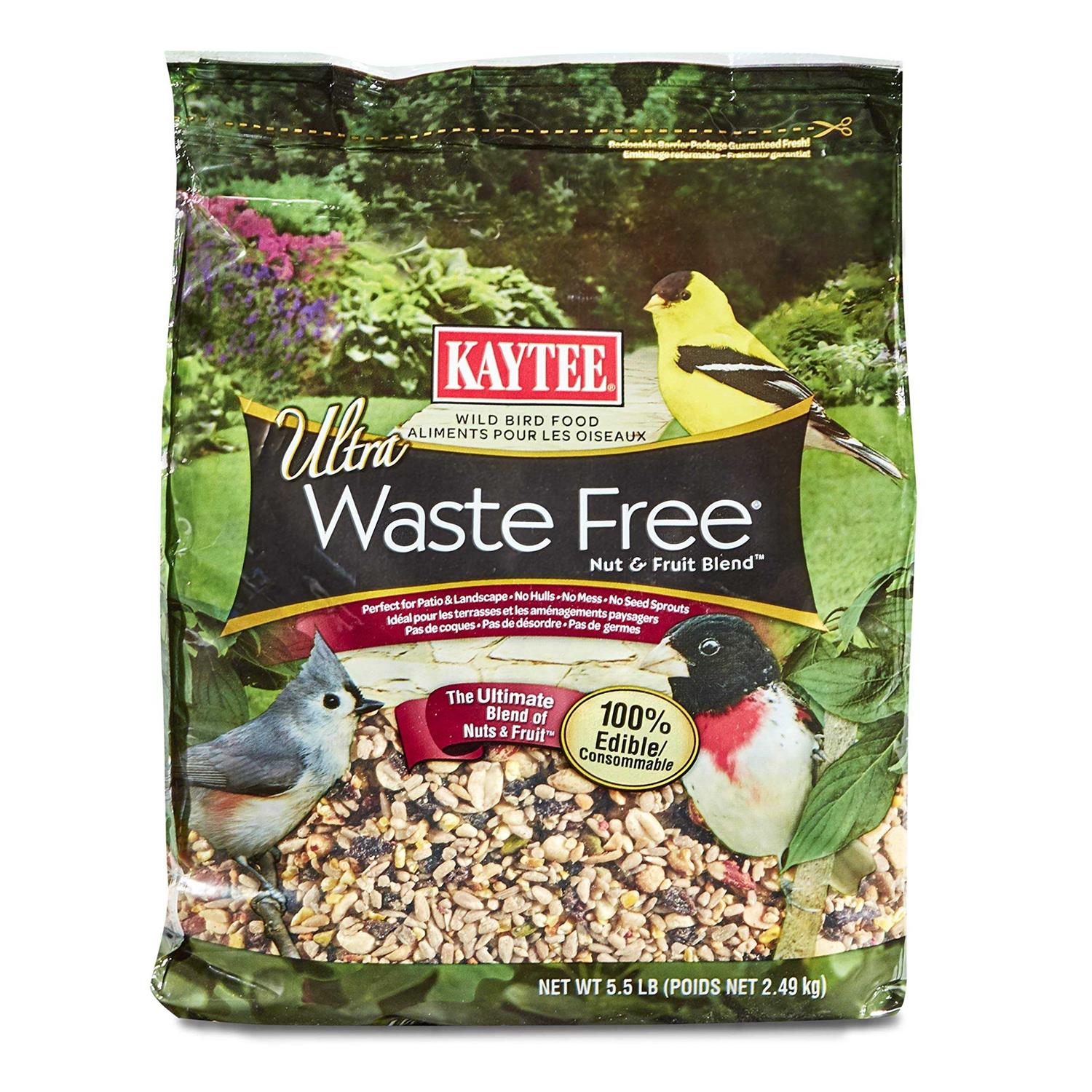 Kaytee Waste Free Nut & Fruit Blend Wild Bird Food - Healthber