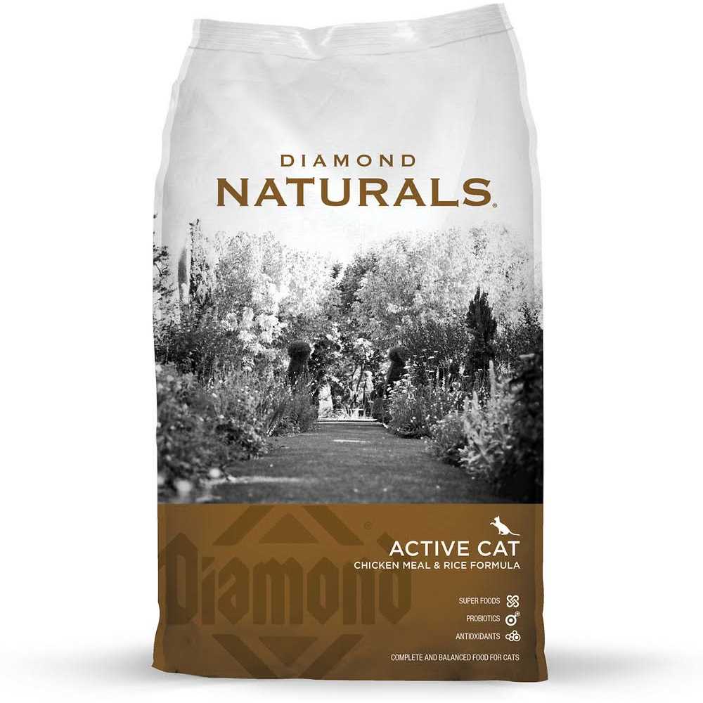 Diamond Naturals Active Chicken Meal & Rice Formula Dry Cat Food - Healthber