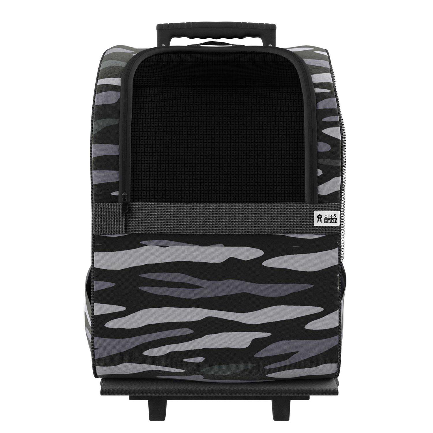 Ollie & Hutch Kaya Pet Carrier Trolley for Travel with Shock Absorbent Wheels, Breathable Mesh Opening for Dogs and Cats - Healthber