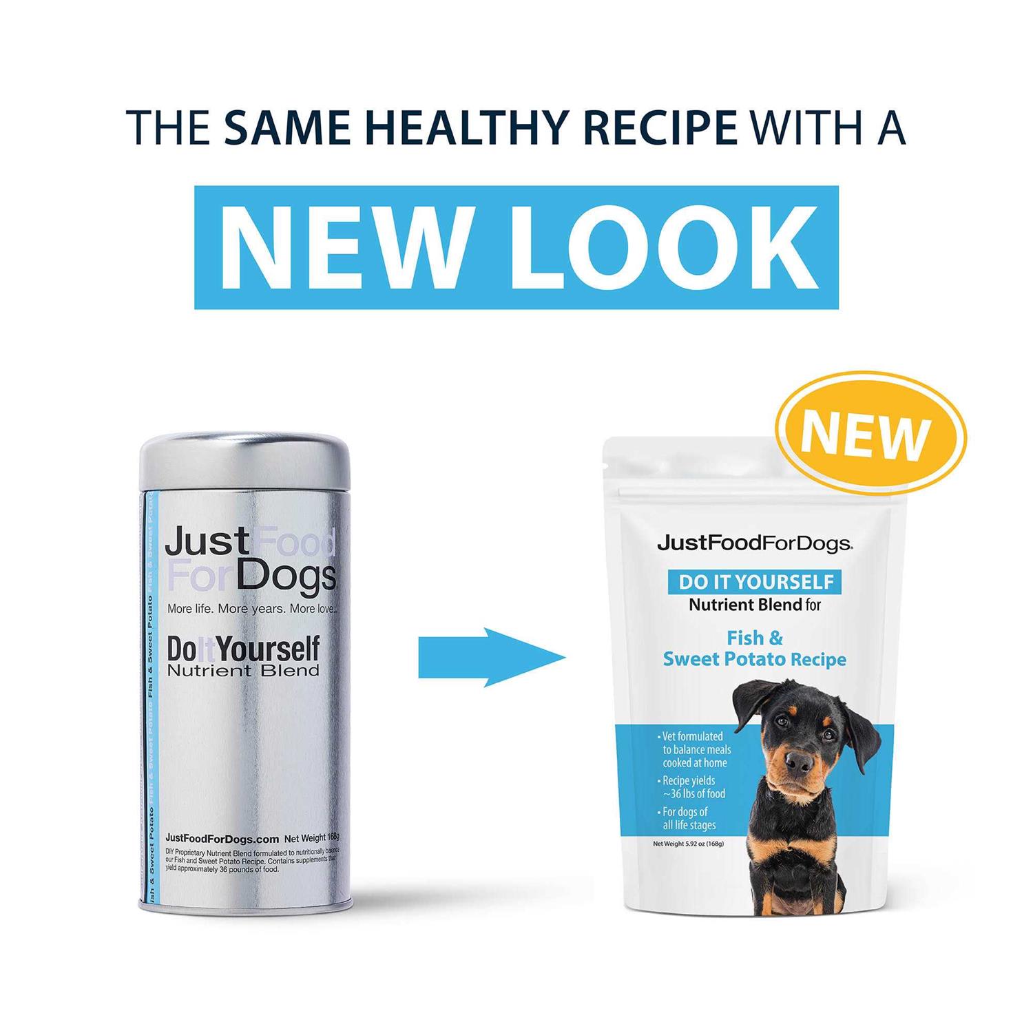 JustFoodForDogs DIY Nutrient Blend for Homemade Dog Food - Healthber