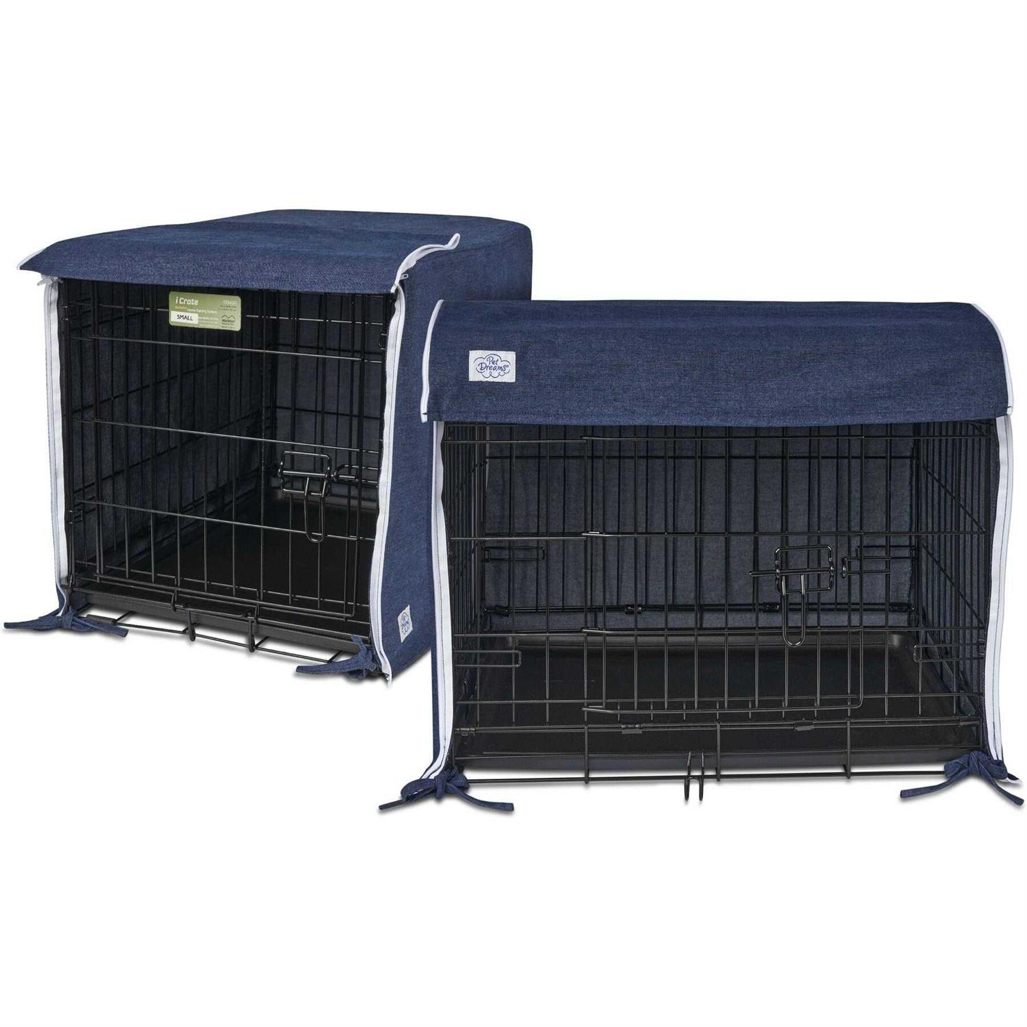 Pet Dreams Open Front Dog Crate Cover - Healthber