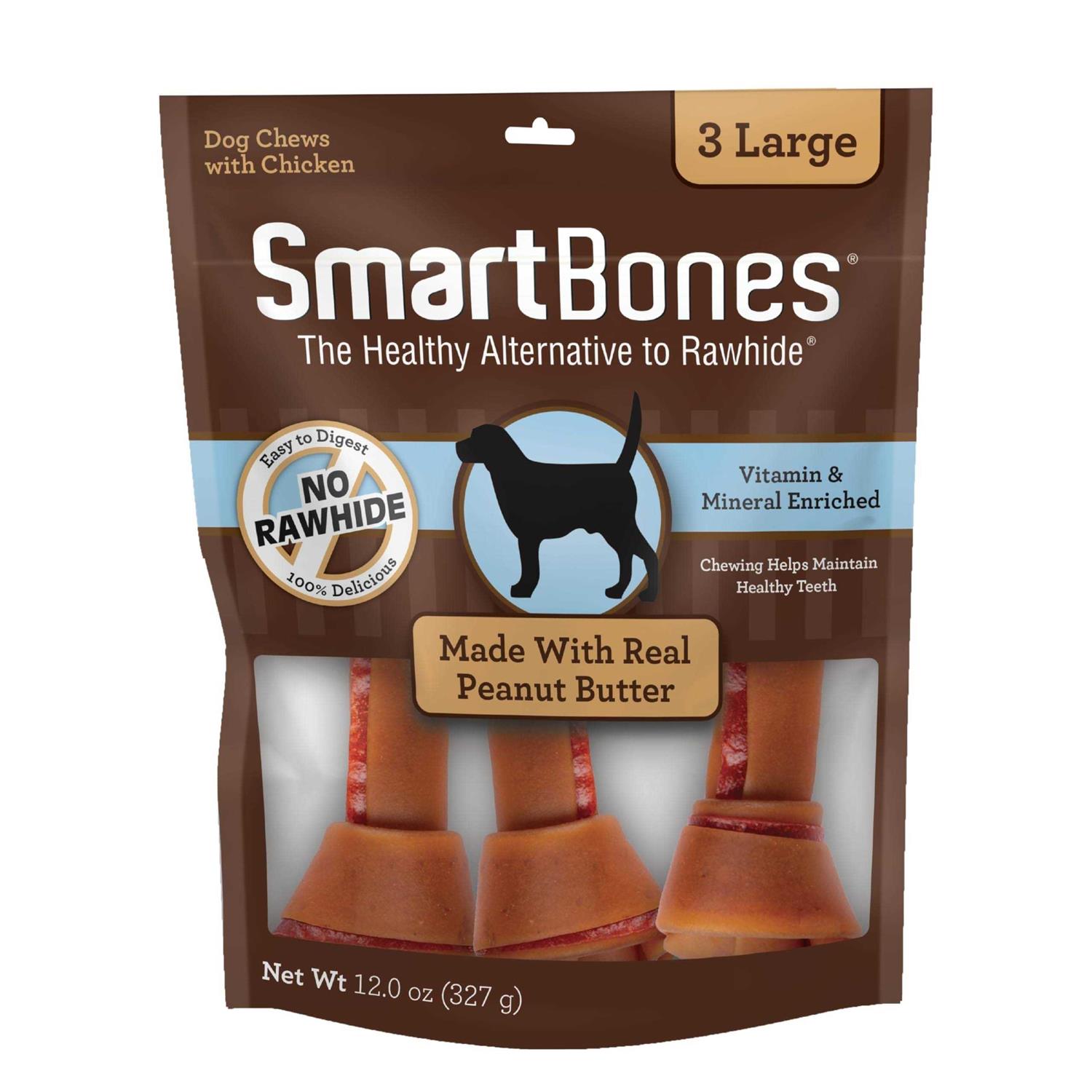 SmartBones Peanut Butter Dog Chews - Healthber