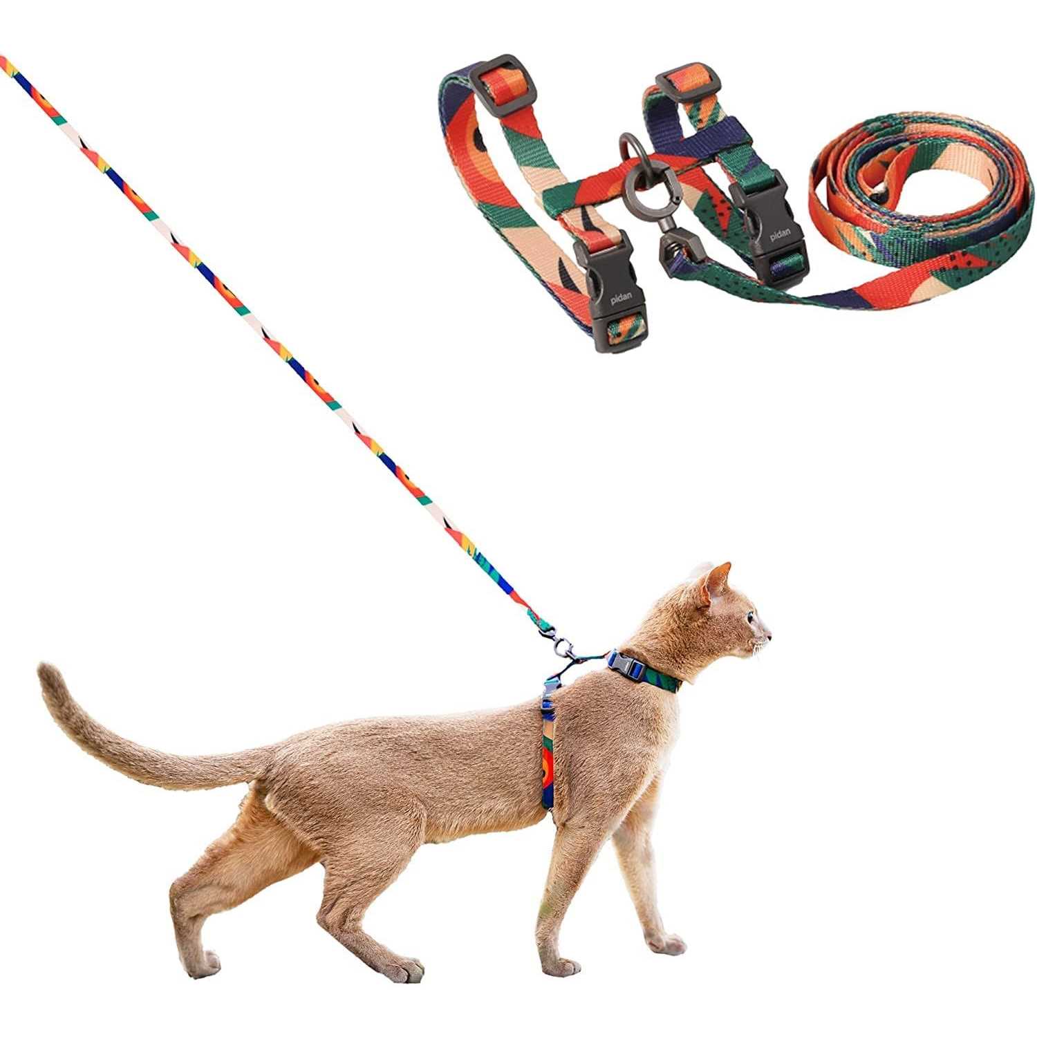 pidan Cat Harness and Leash Set Cats Escape Proof Adjustable Kitten Harness for Large Small Cats - Healthber
