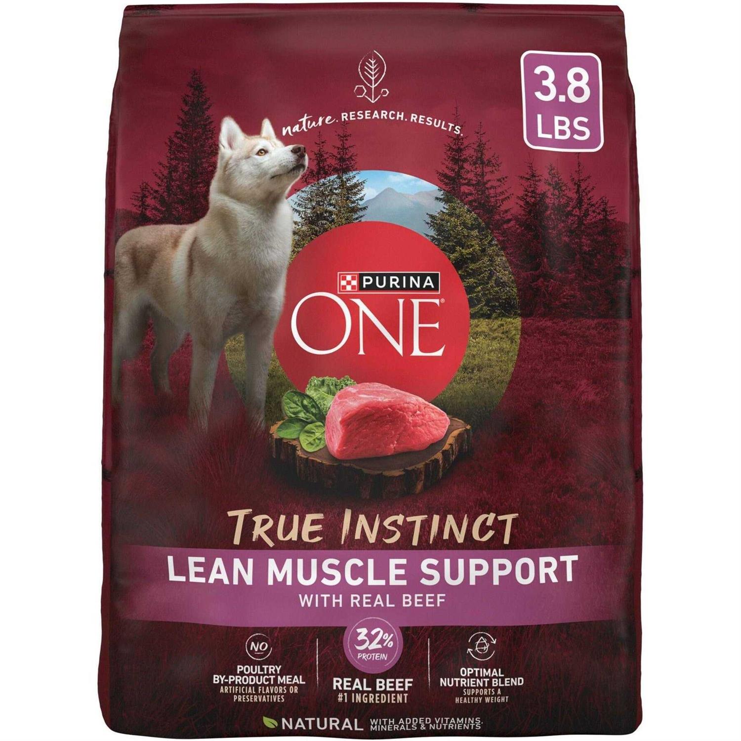 Purina ONE Dog Food Adult Lean Muscle Support - Healthber
