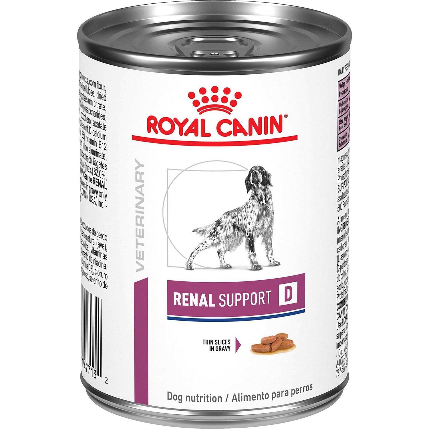 Royal Canin Veterinary Diet Adult Renal Support D Thin Slices in Gravy Canned Dog Food - Healthber