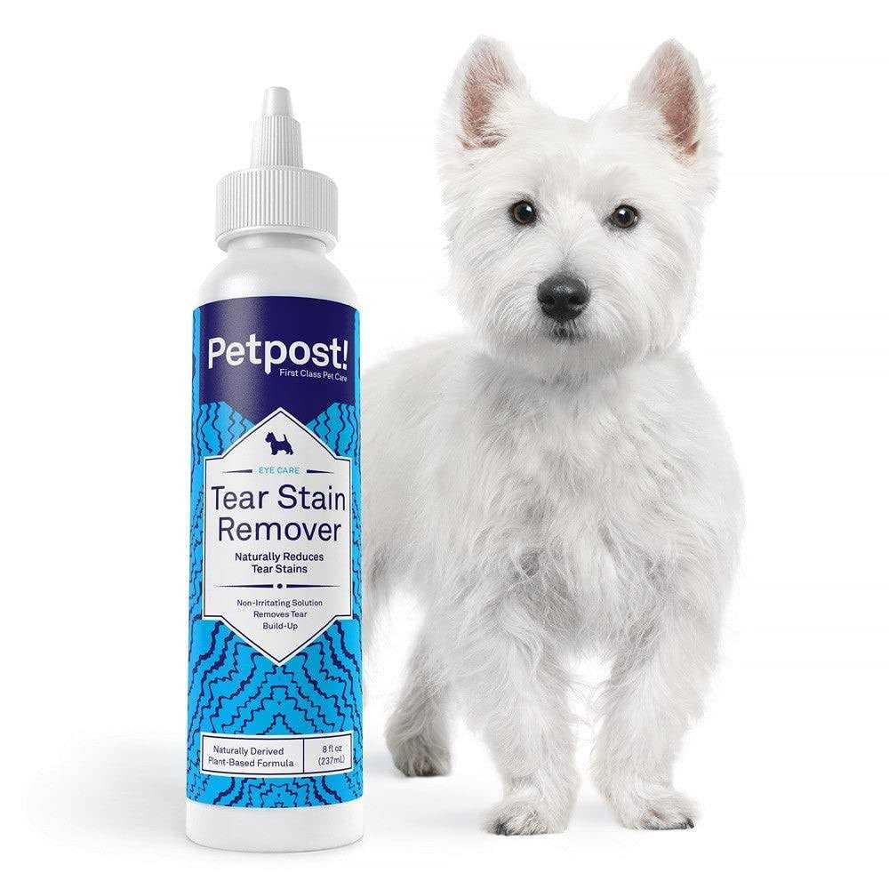 Petpost Tear Stain Remover for Dogs Best Natural Eye Treatment for White Fur - Healthber