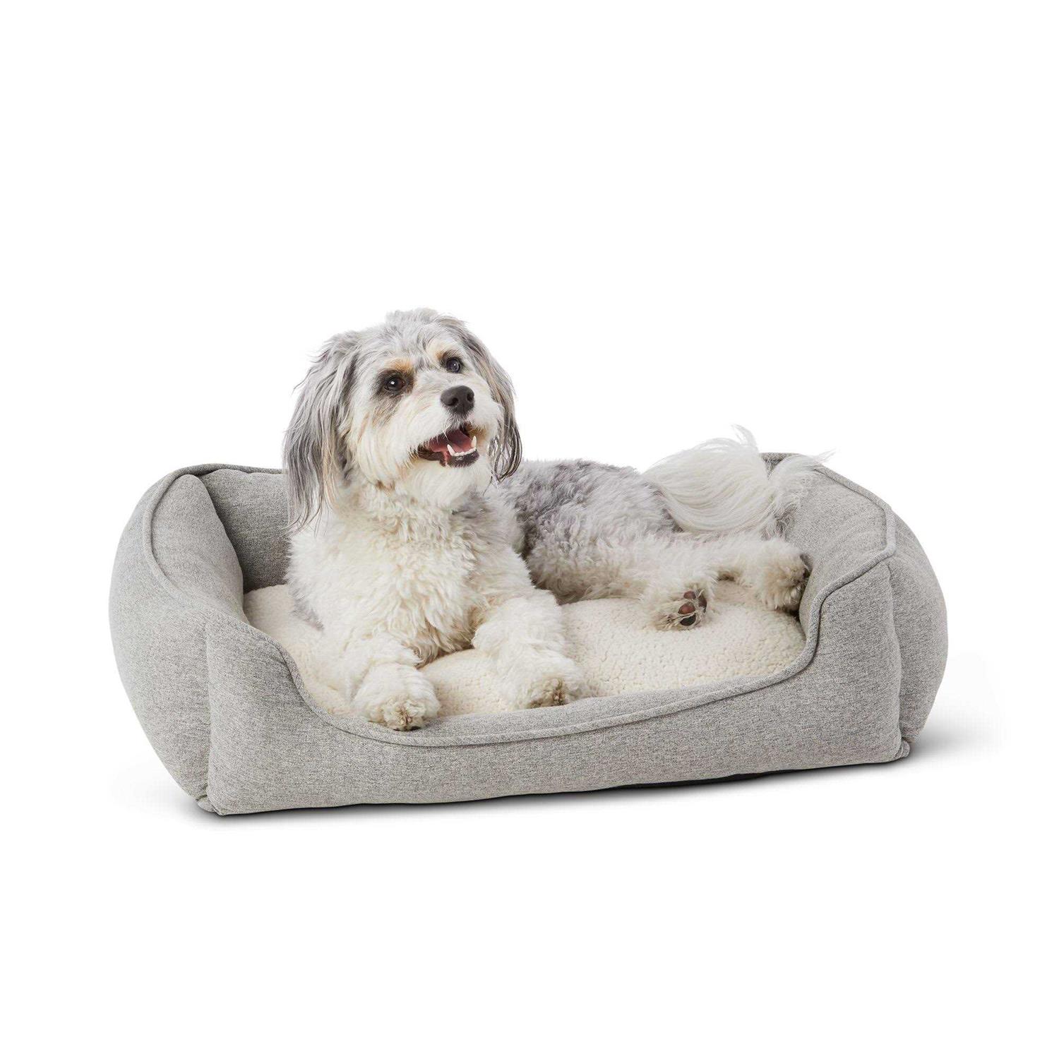 Top Paw Chambray Cuddler Dog Bed - Healthber