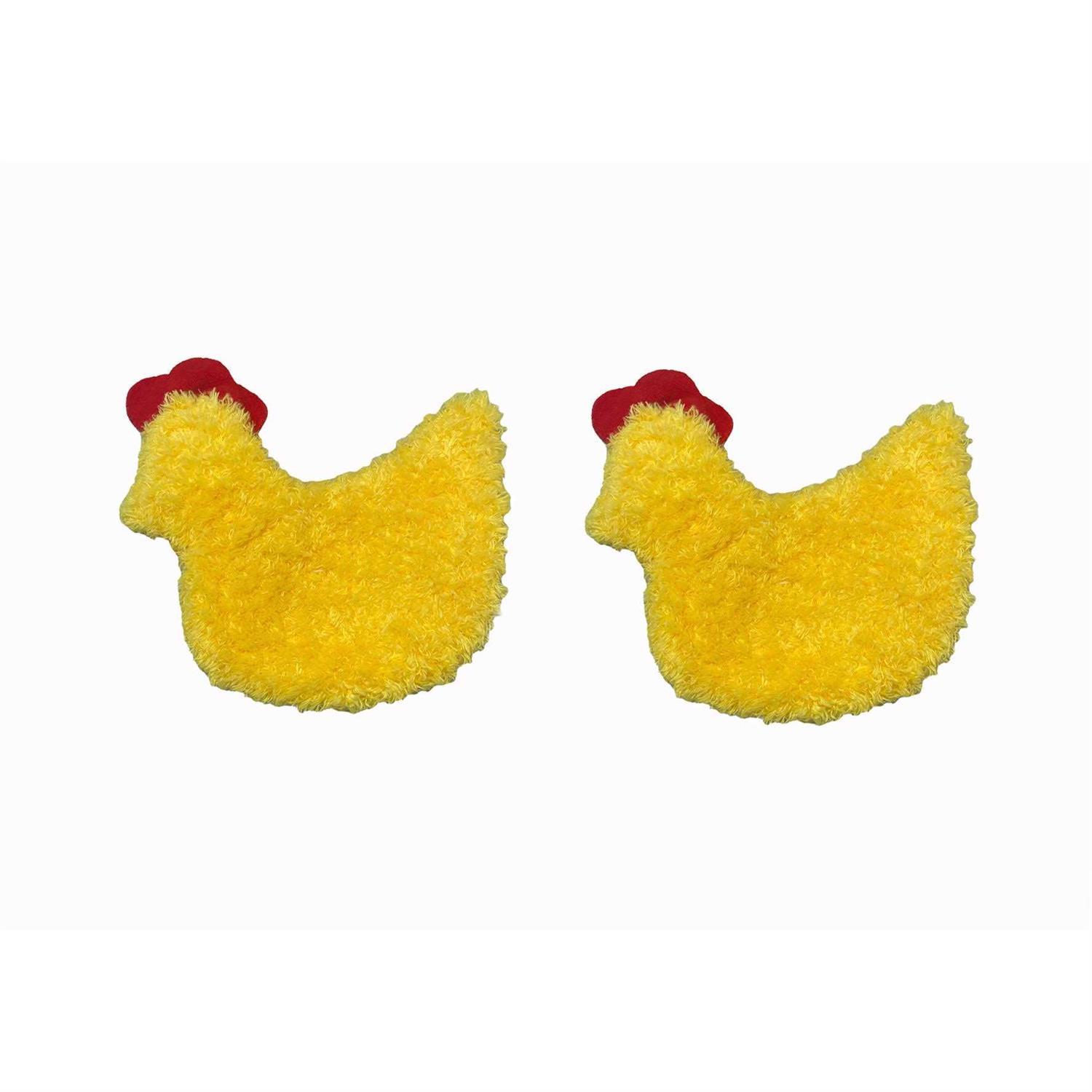 Piggy Poo and Crew Chicken and Egg Paper Crinkle Squeaker Toys - Healthber