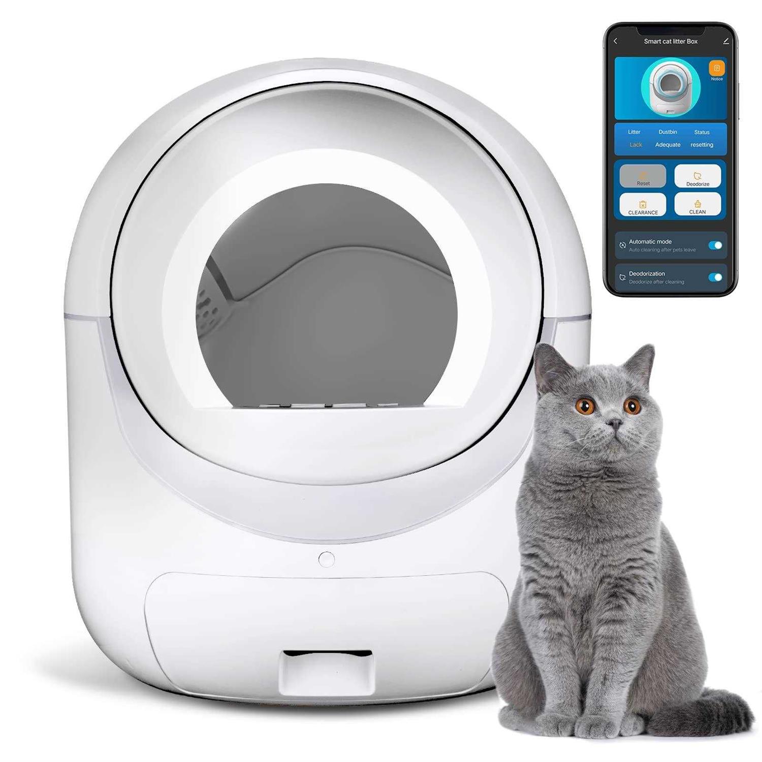 Cleanpethome Self Cleaning Cat Litter Box - Healthber