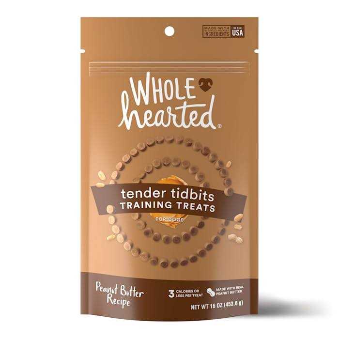 WholeHearted Grain Free Peanut Butter Recipe Tender Tidbits Dog Training Treats - Healthber