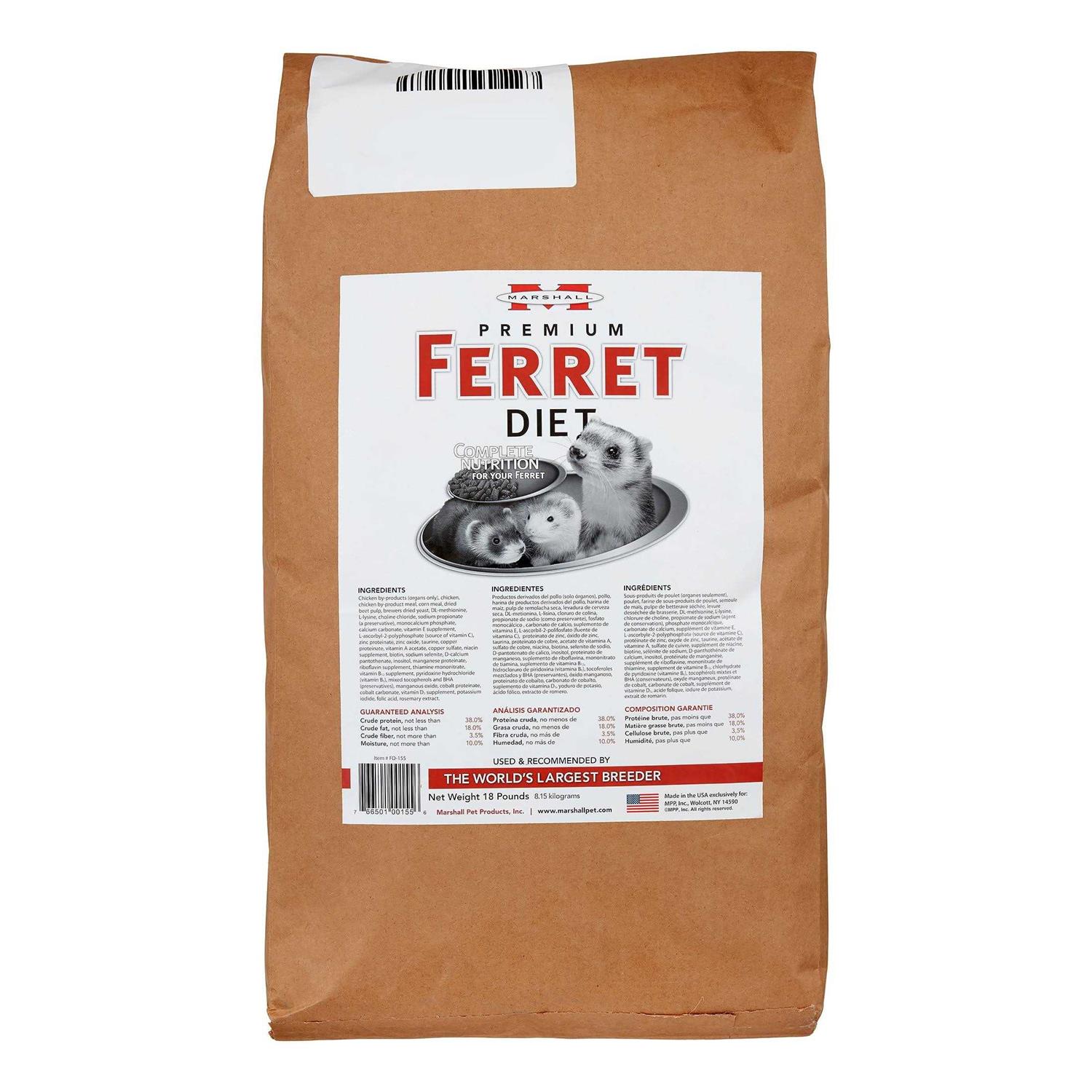 Marshall Premium Ferret Diet - Healthber