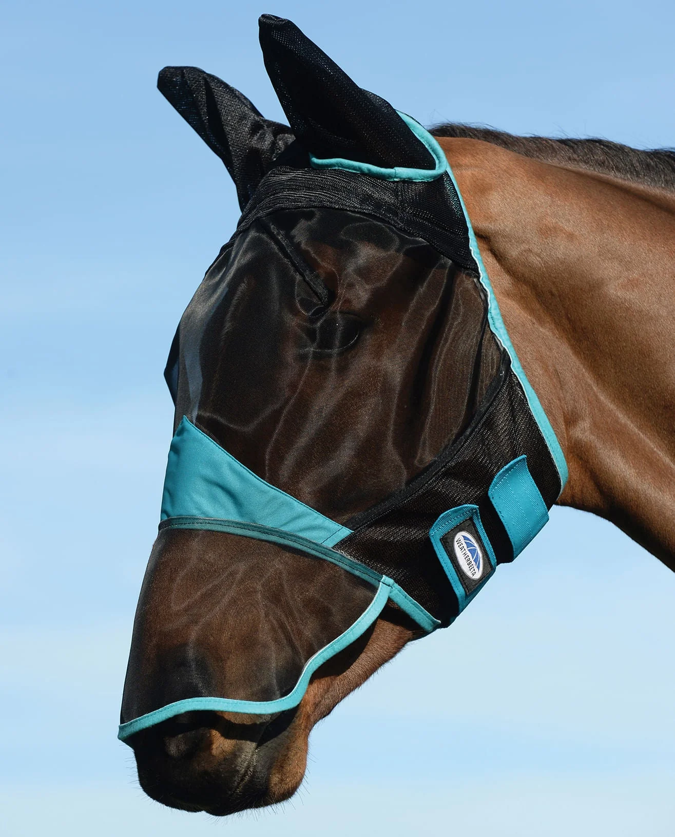 Weatherbeeta ComFITec Fine Mesh Horse Fly Mask with Ears and Nose - Healthber
