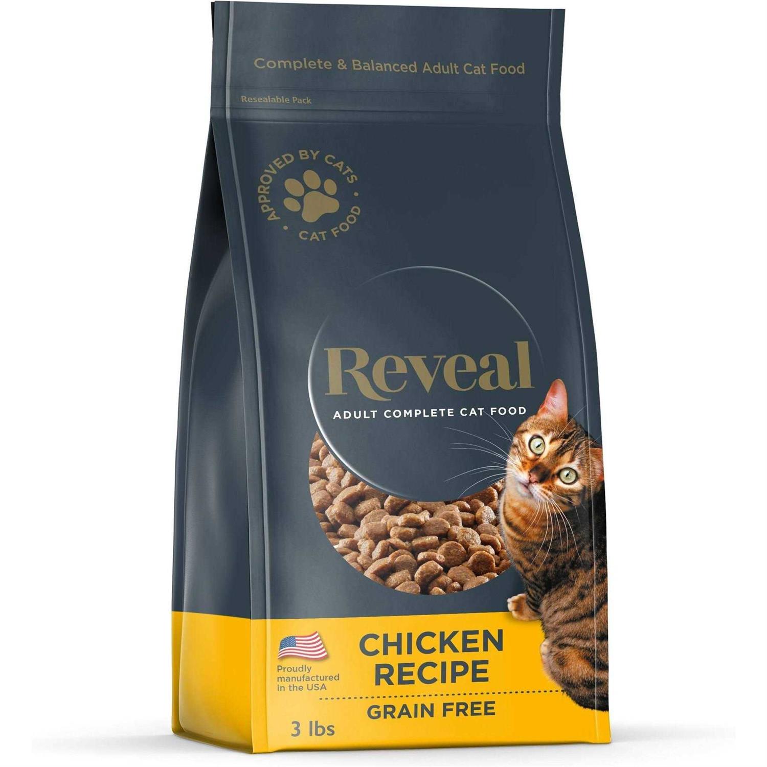 Reveal Grain-Free Chicken Recipe Natural Complete & Balanced Dry Cat Food - Healthber