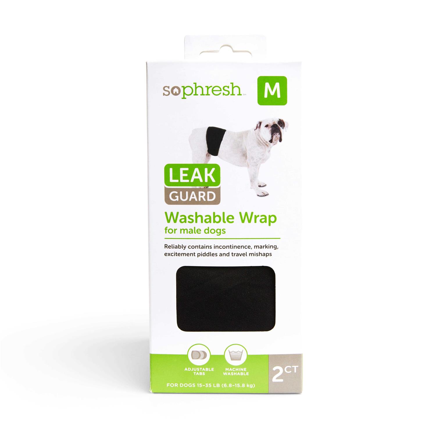 So Phresh Washable Leak Guard Wrap for Male Dogs - Healthber