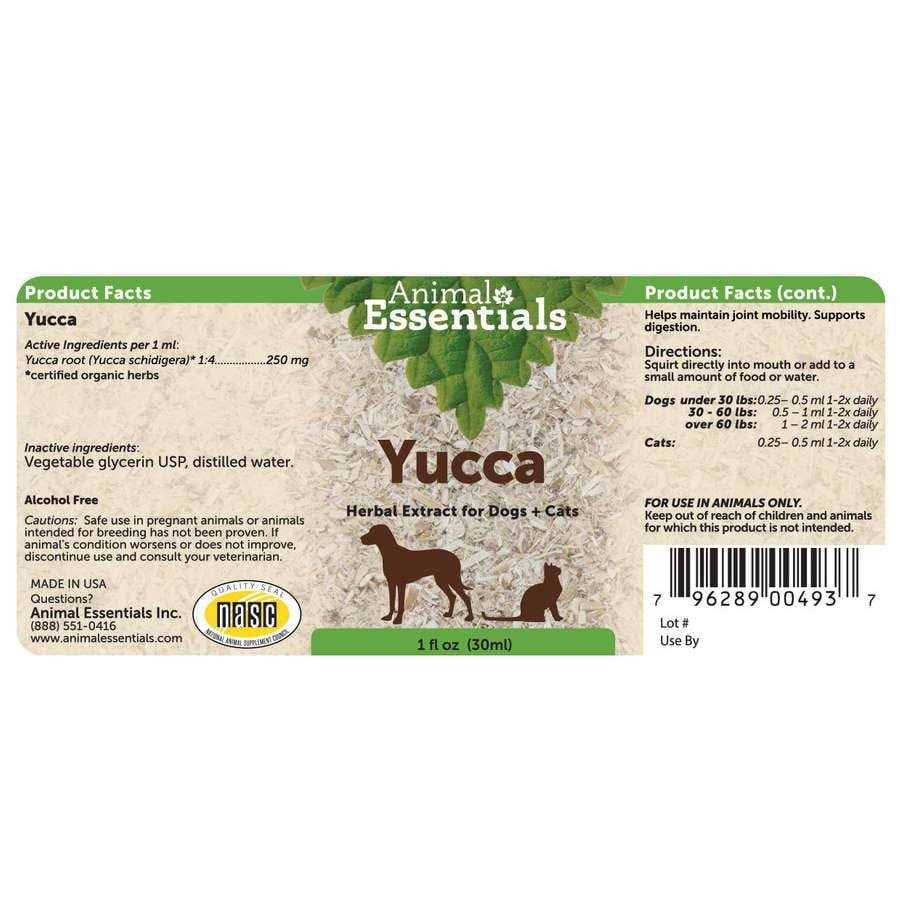 Animal Essentials Yucca Herbal Extract for Dogs & Cats - Healthber