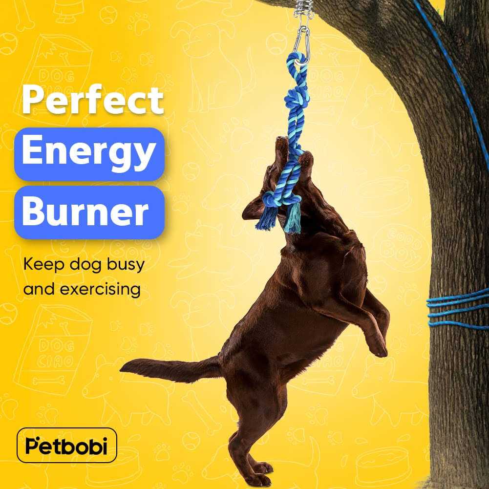 Petbobi Bungee Dog Toy Tree Tug Toy for Pitbull Interactive & Exercise - Healthber