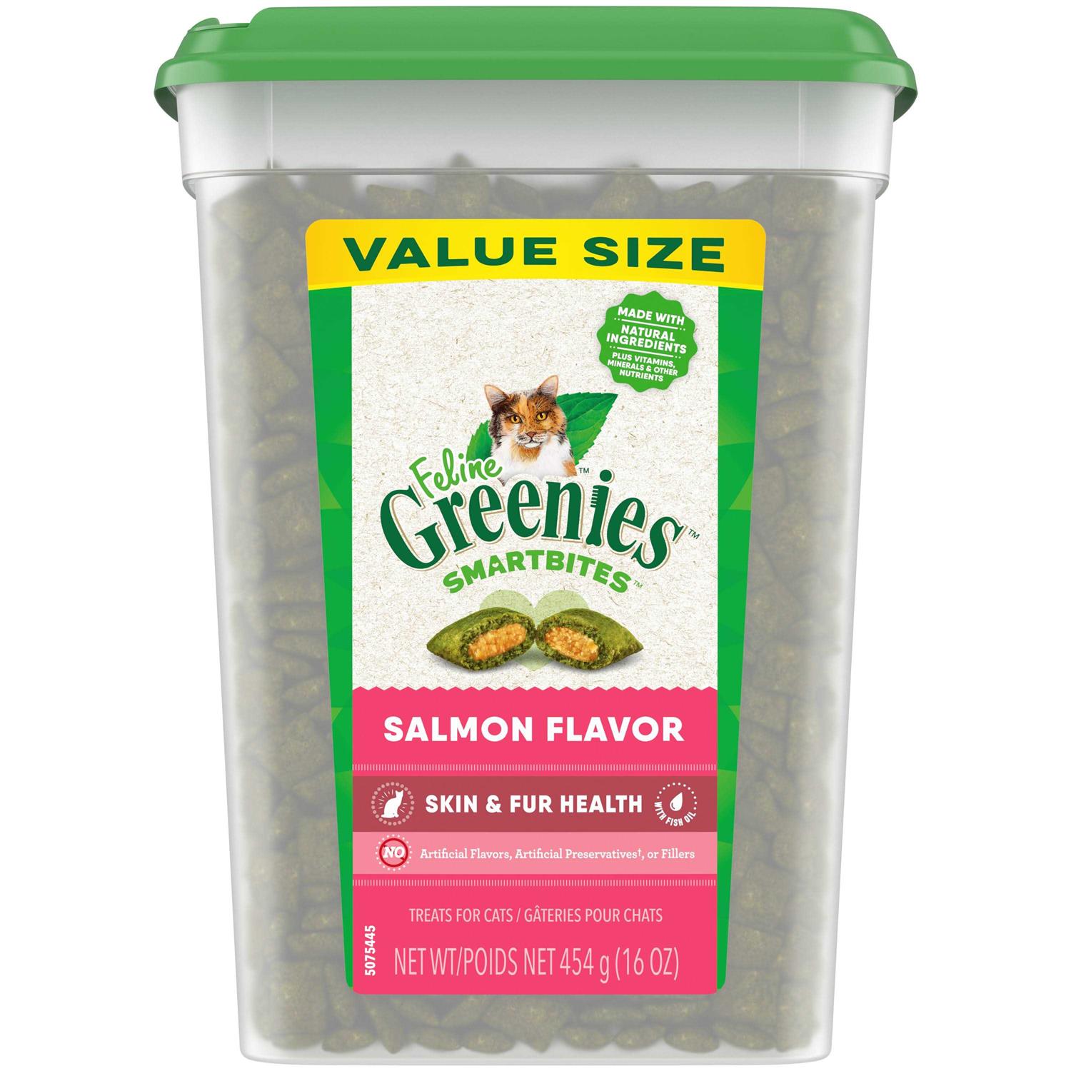 Feline Greenies SmartBites Cat Treats Skin & Fur - Healthber