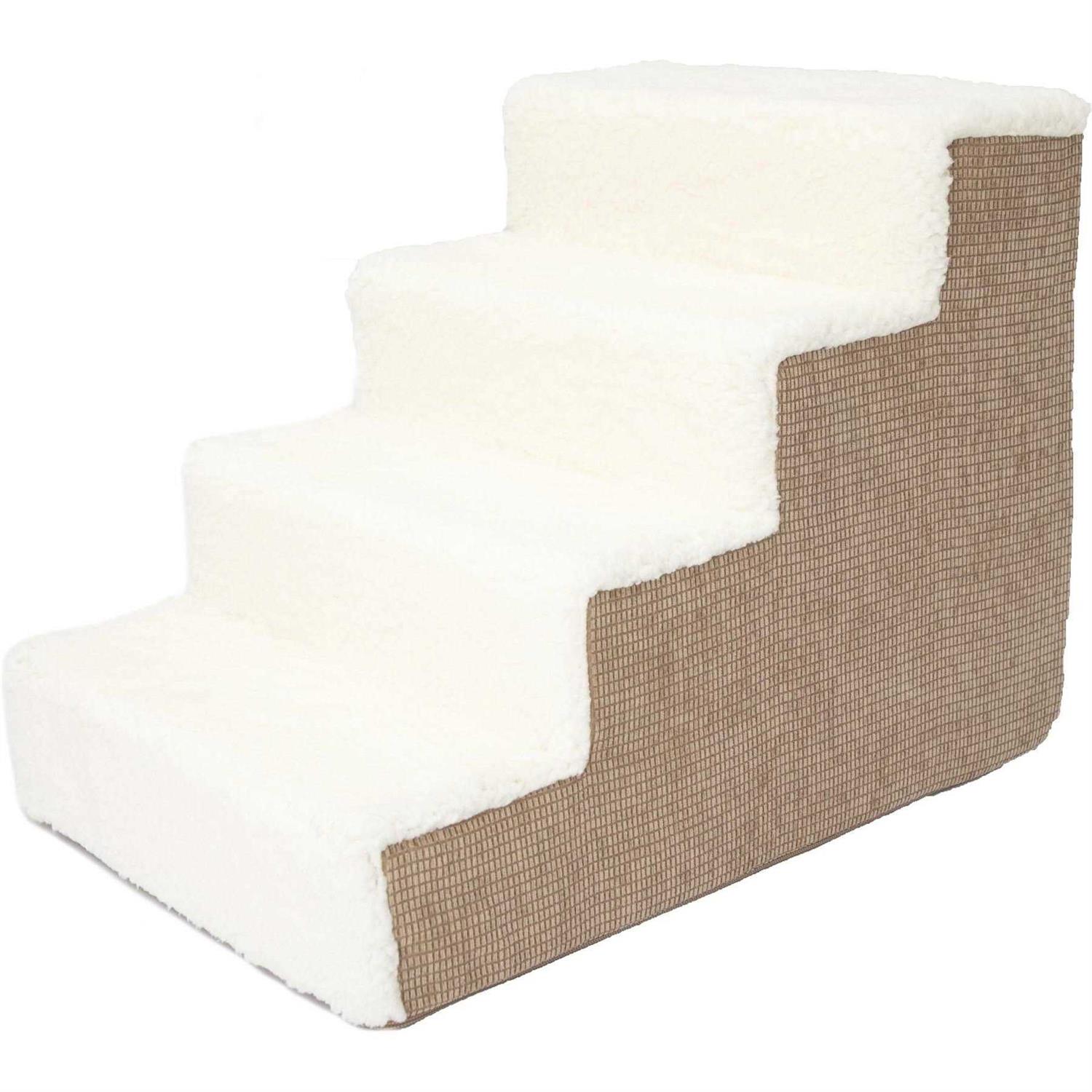 Precious Tails High Density Foam Sherpa Top Steps - Healthber